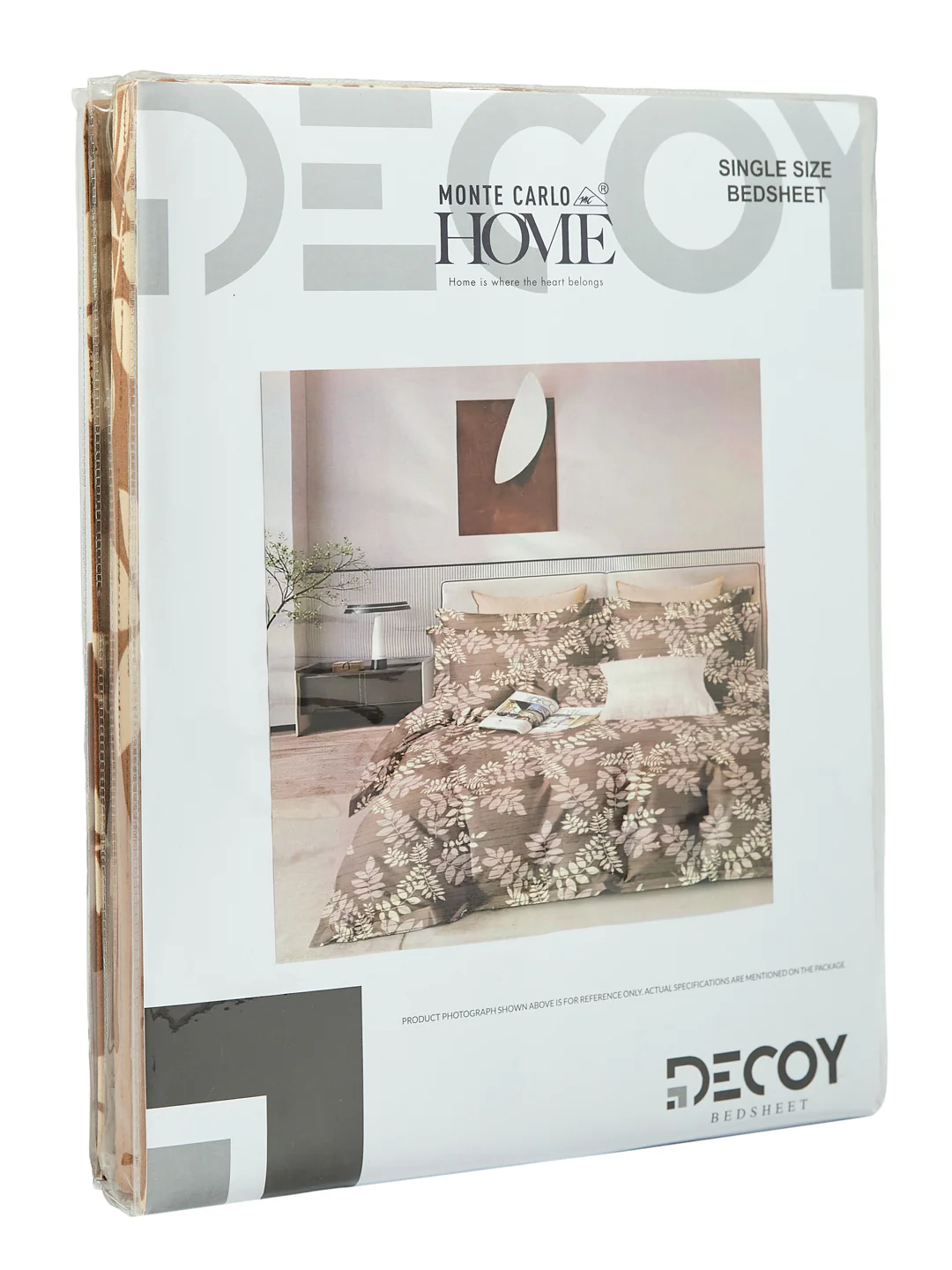 130 GSM Polyester Single Bed Bedsheet with 1 Pillow Cover Decoy Collection - Image 11