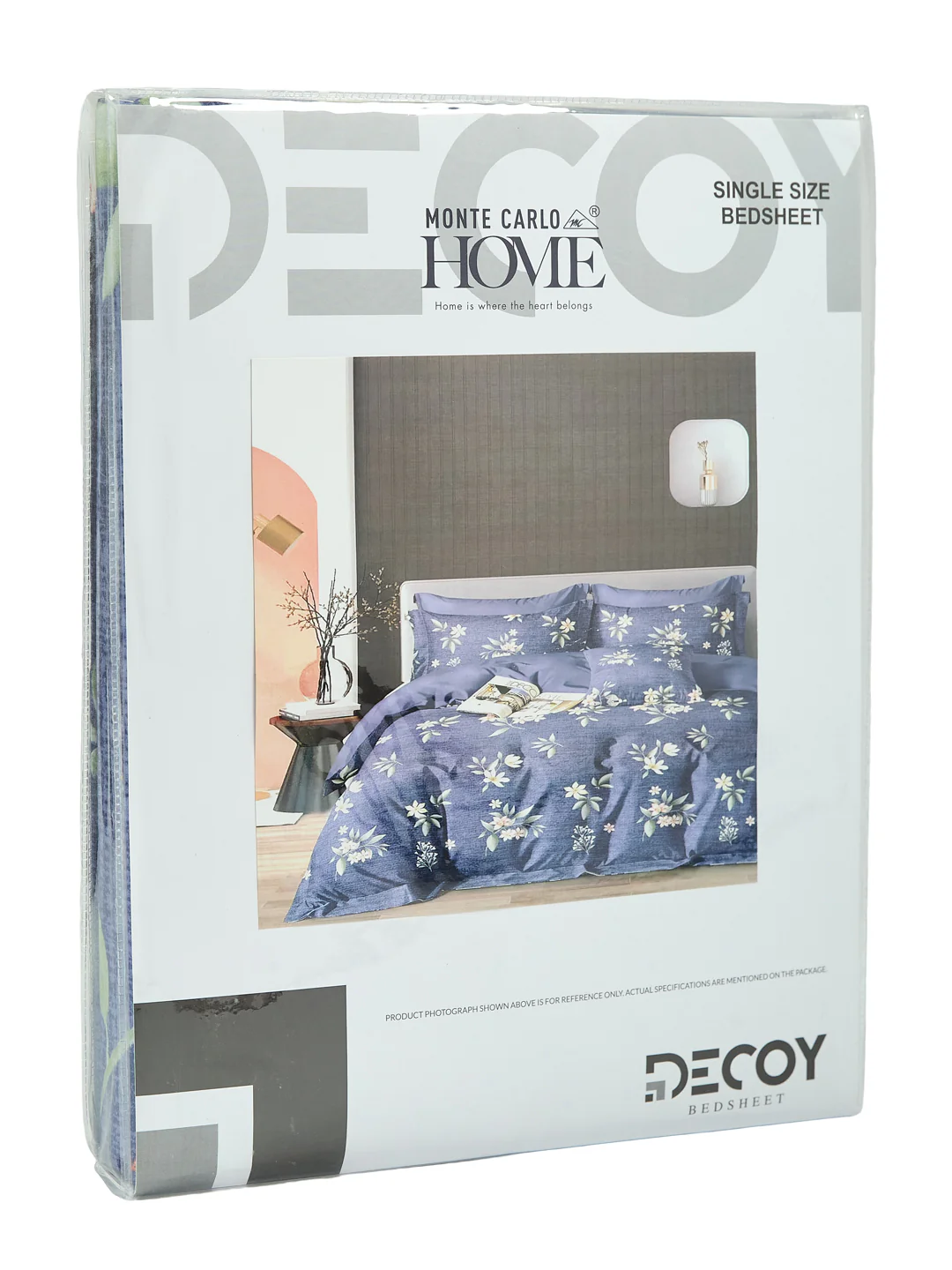 130 GSM Polyester Single Bed Bedsheet with 1 Pillow Cover Decoy Collection - Image 11