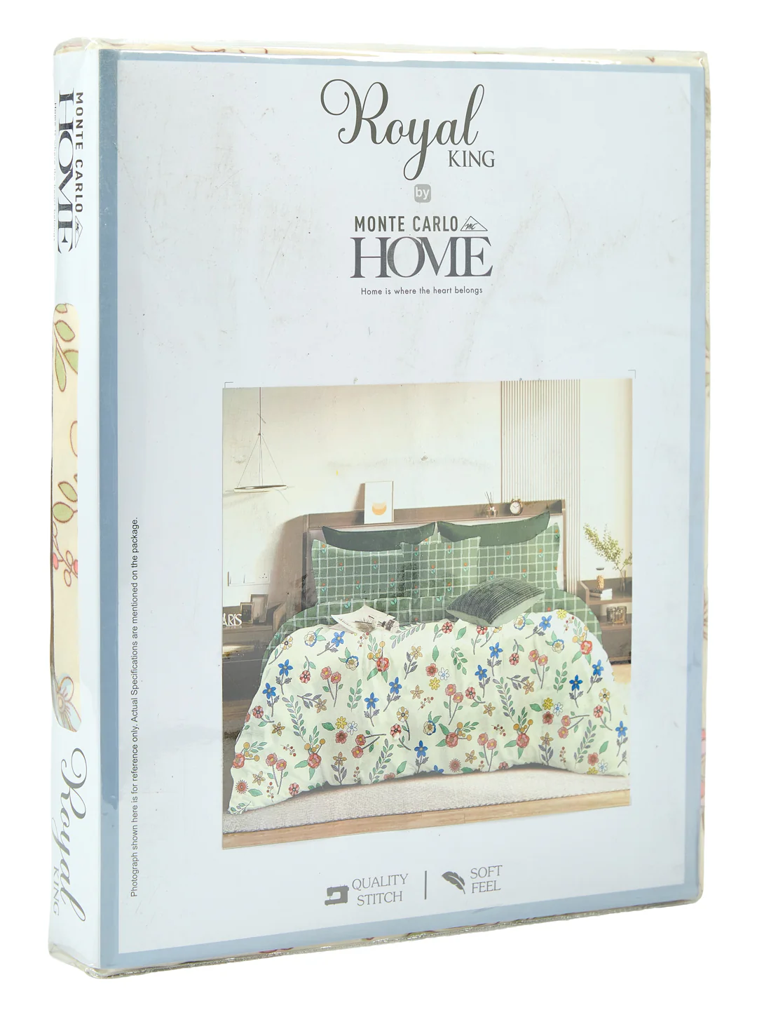 135 GSM Polyester King Size Bedsheet with 2 Pillow Covers Royal King Collection - Image 11
