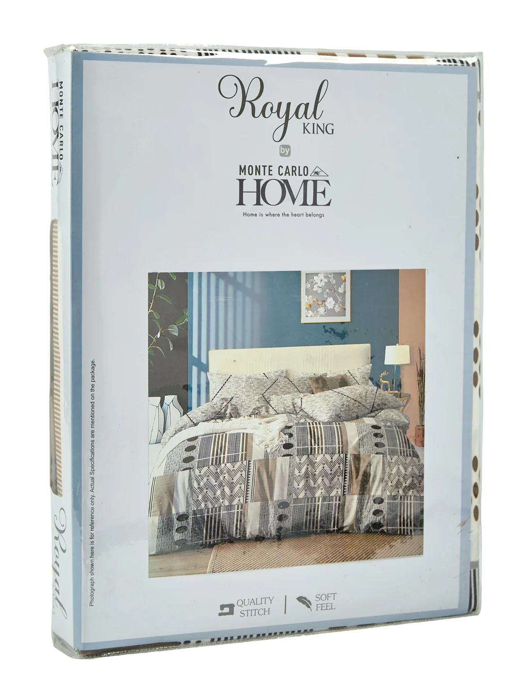 135 GSM Polyester King Size Bedsheet with 2 Pillow Covers Royal King Collection - Image 11