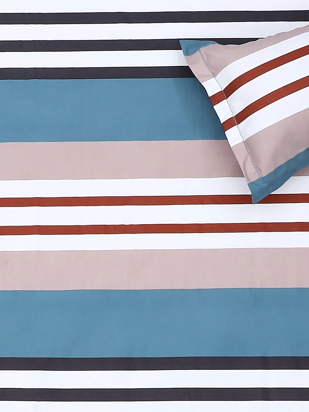 140 GSM Polyester Double Bed Bedsheet with 2 Pillow Covers - Image 6