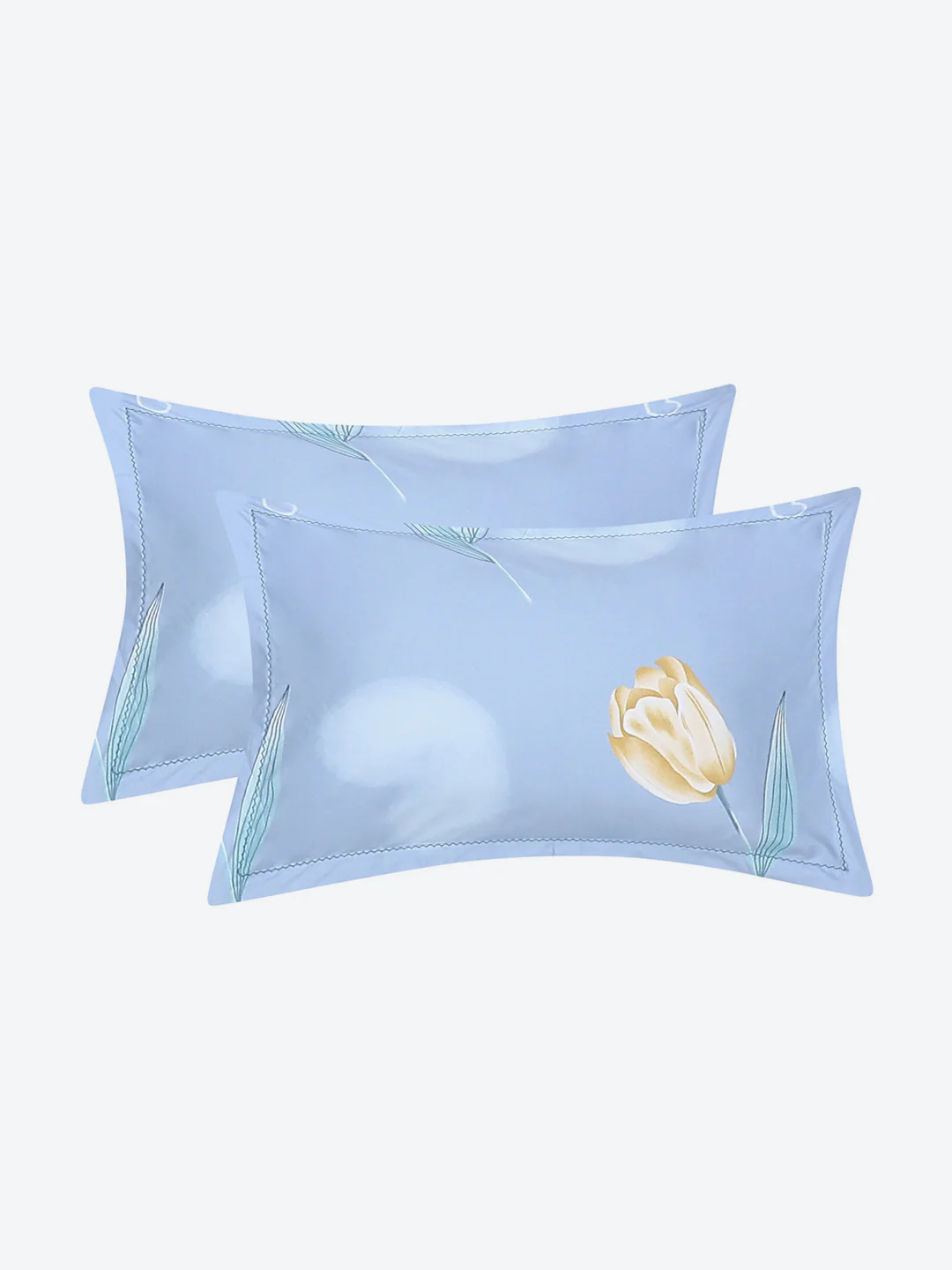 140 GSM Polyester Double Bed Bedsheet with 2 Pillow Covers - Image 8
