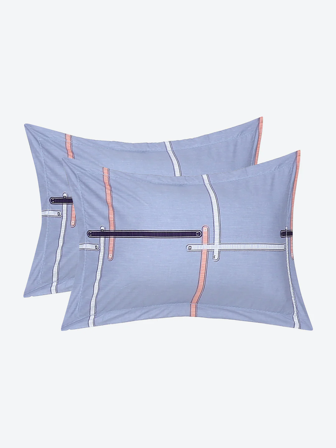 140 GSM Polyester Double Bed Bedsheet with 2 Pillow Covers - Image 8