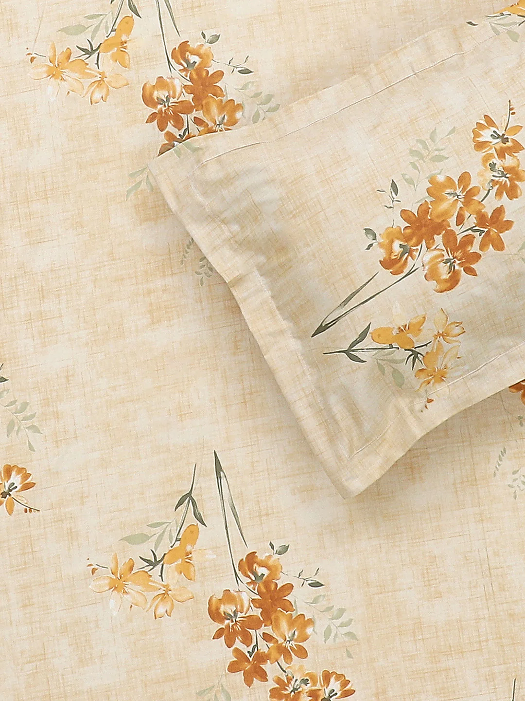 140 TC Cotton Double Bed Bedsheet with 2 Pillow Covers - Image 6