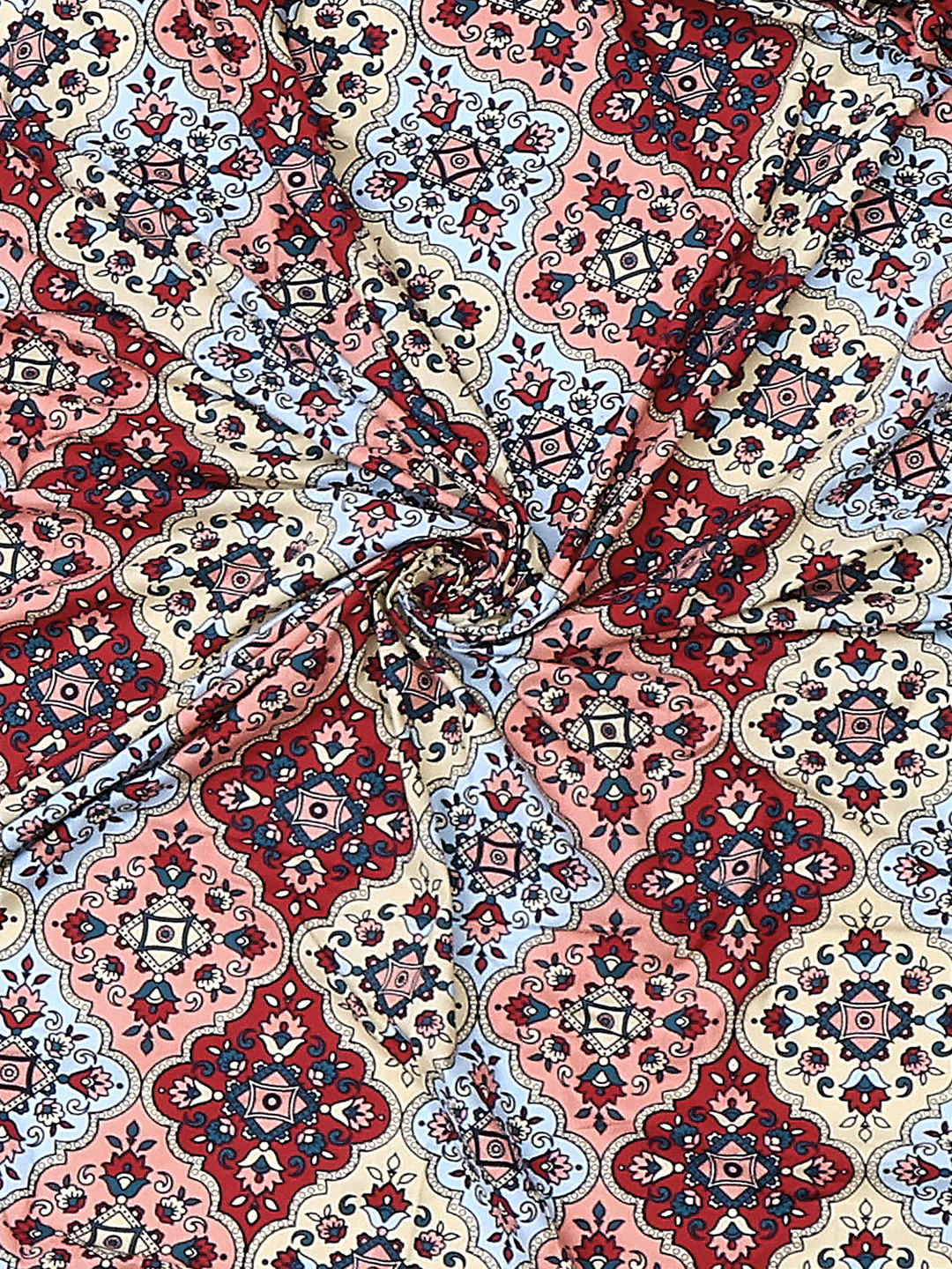 144 TC Cotton Double Bed 1 Fitted Bedsheet with 2 Pillow Cover (Solstice) - Image 8
