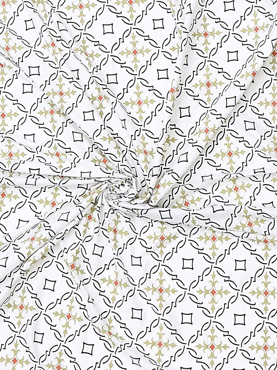 144 TC Cotton Double Bed 1 Fitted Bedsheet with 2 Pillow Cover (Solstice) - Image 8