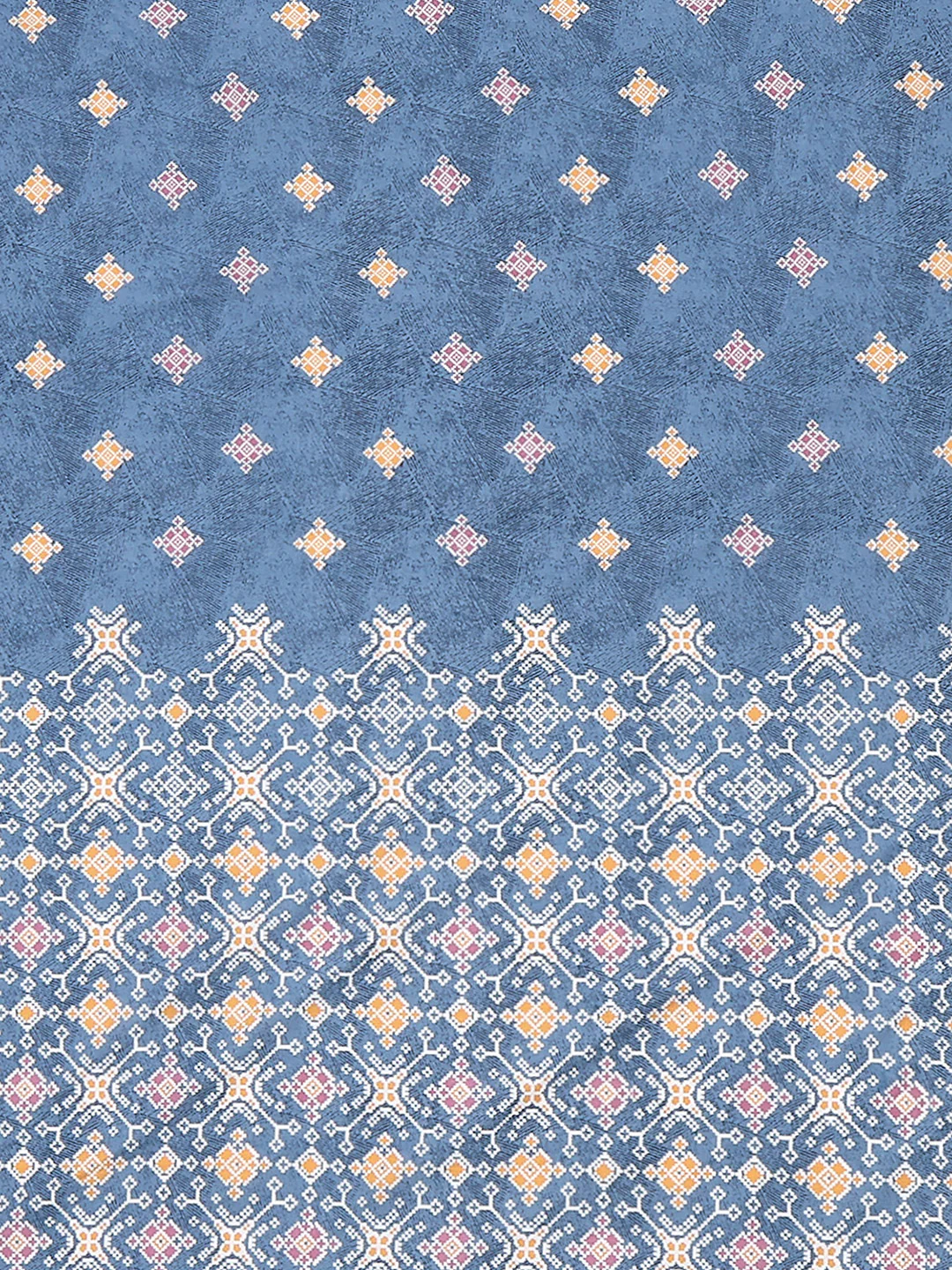 144 TC Cotton Double Bed 1 Fitted Bedsheet with 2 Pillow Cover (Solstice) - Image 6