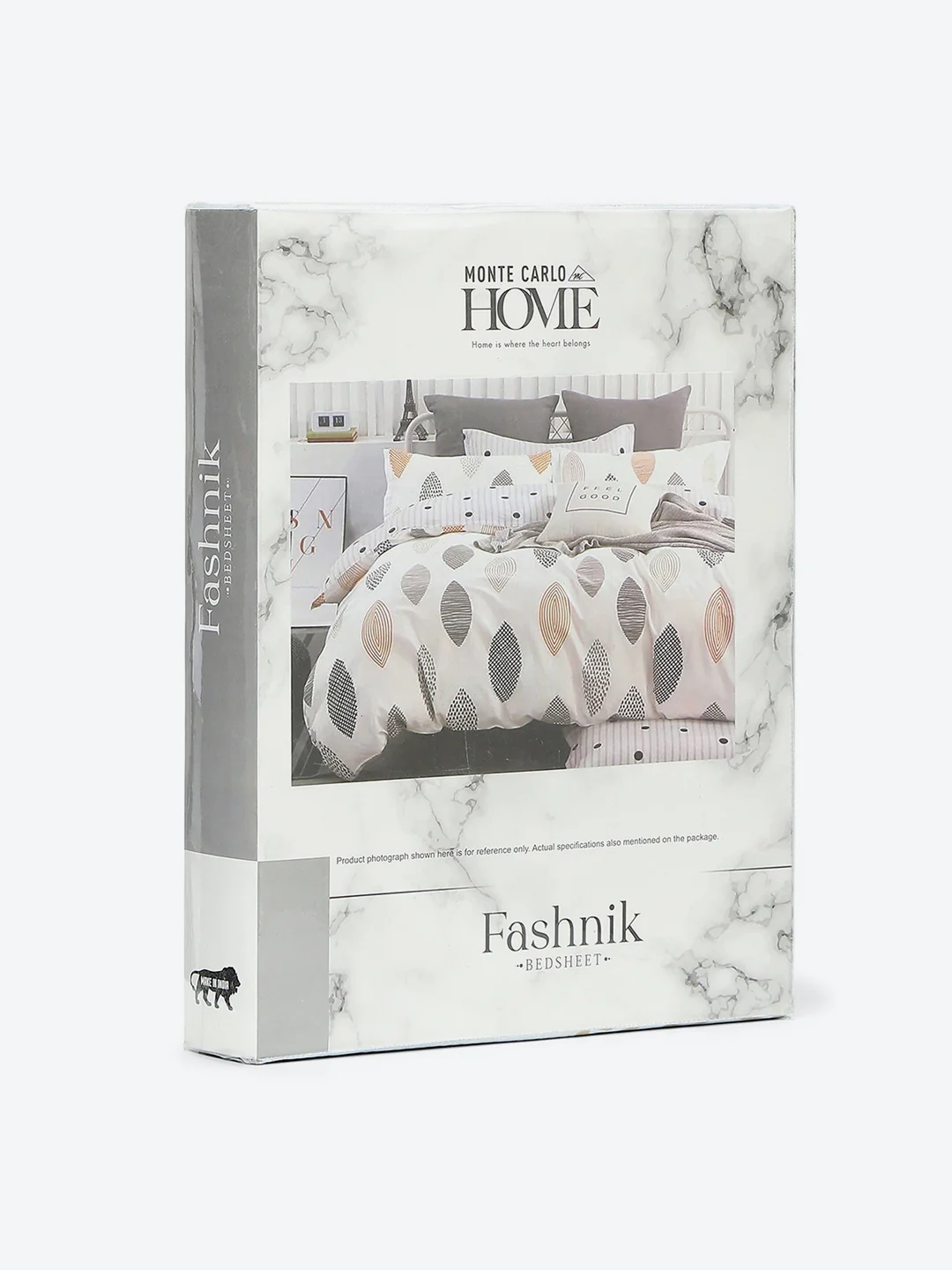 144 TC Cotton Double Bed 1 Bedsheet with 2 Pillow Covers (Fashnik) - Image 9
