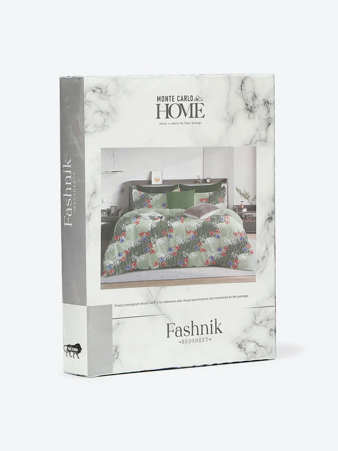 144 TC Cotton Double Bed 1 Bedsheet with 2 Pillow Covers (Fashnik) - Image 9