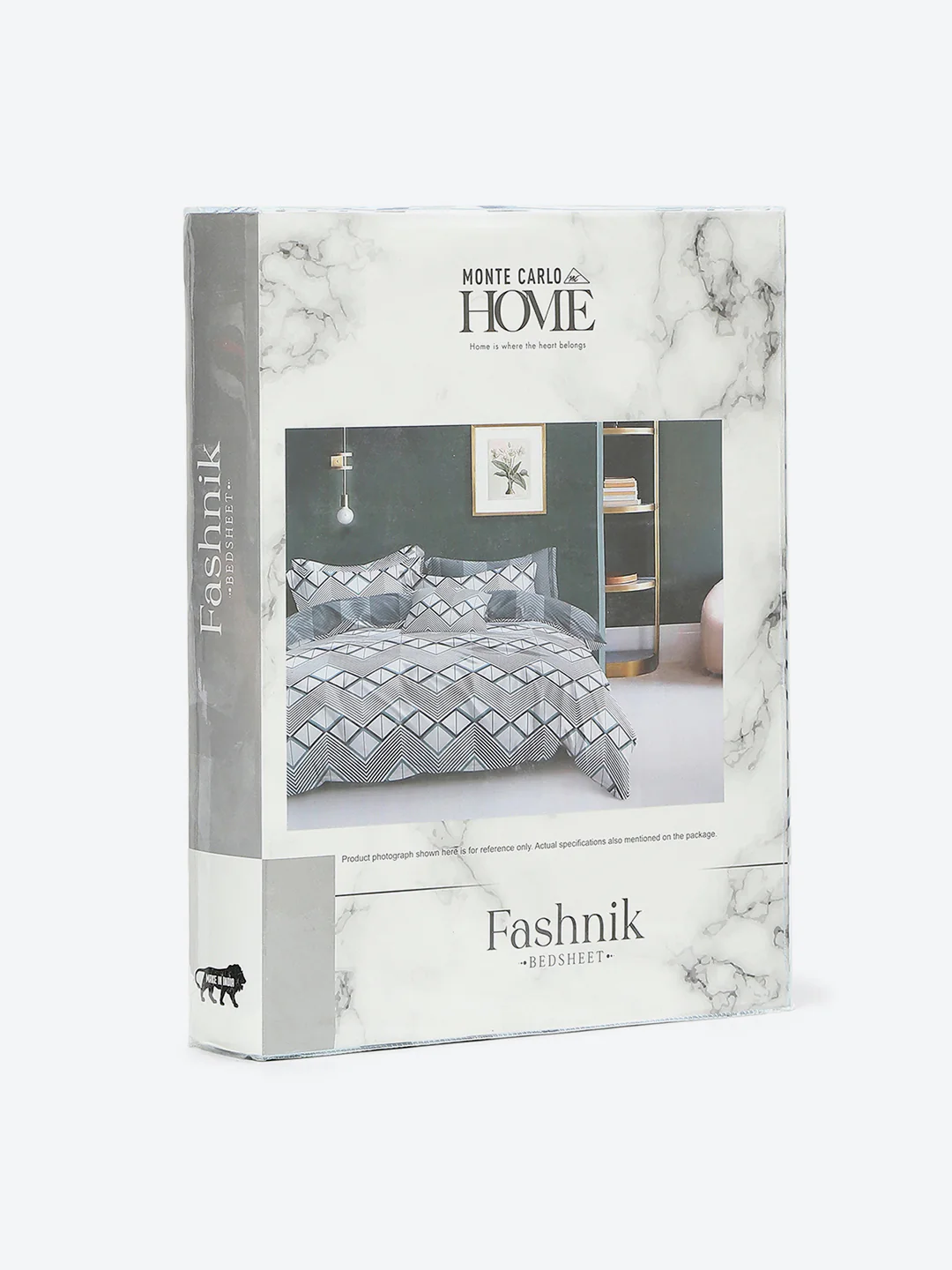 144 TC Cotton Double Bed 1 Bedsheet with 2 Pillow Covers (Fashnik) - Image 9