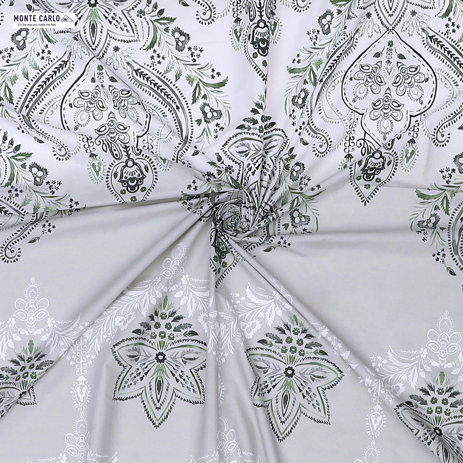 144 TC Cotton Double Bedsheet with 2 Pillow Covers - Image 8