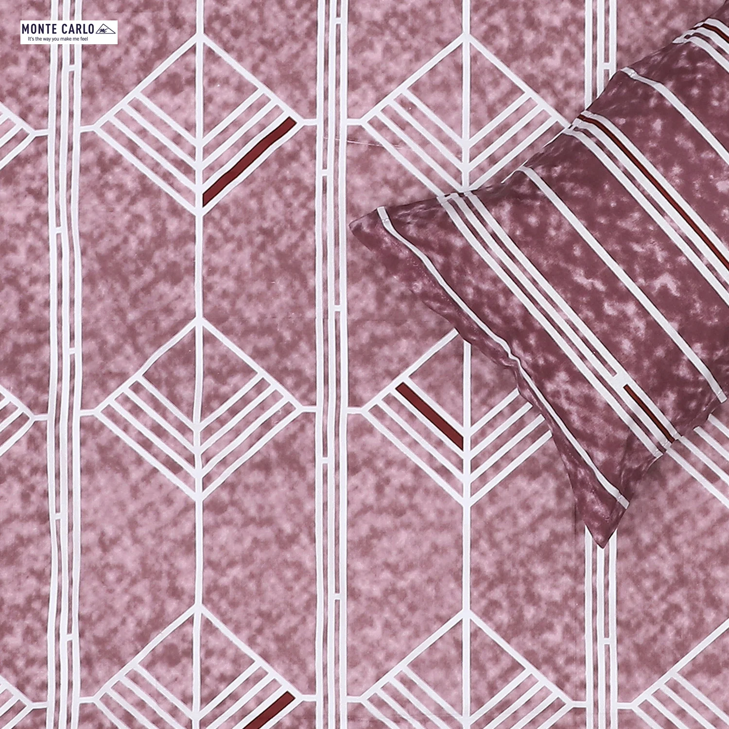 144 TC Cotton Double Bedsheet with 2 Pillow Covers - Image 5
