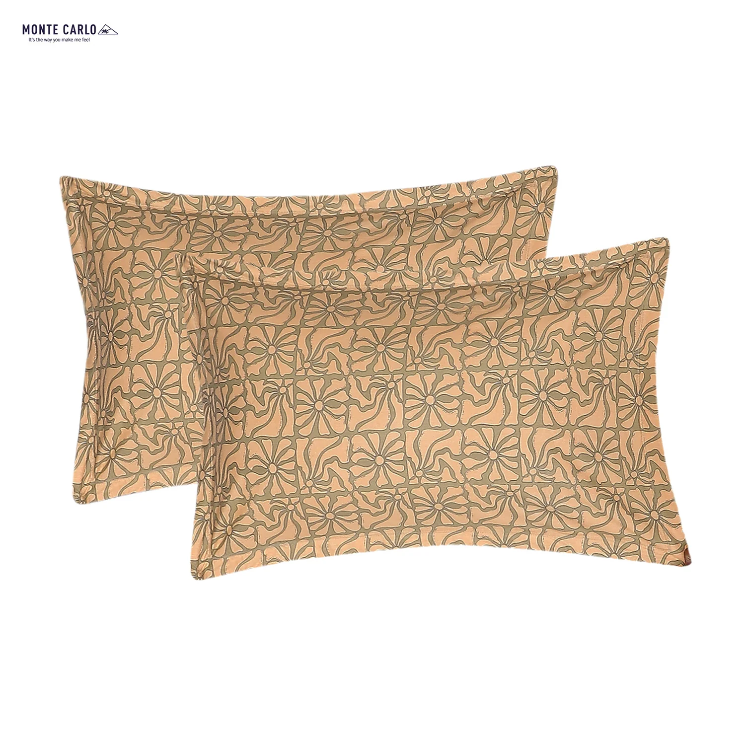144 TC Cotton Double Bedsheet with 2 Pillow Covers - Image 7