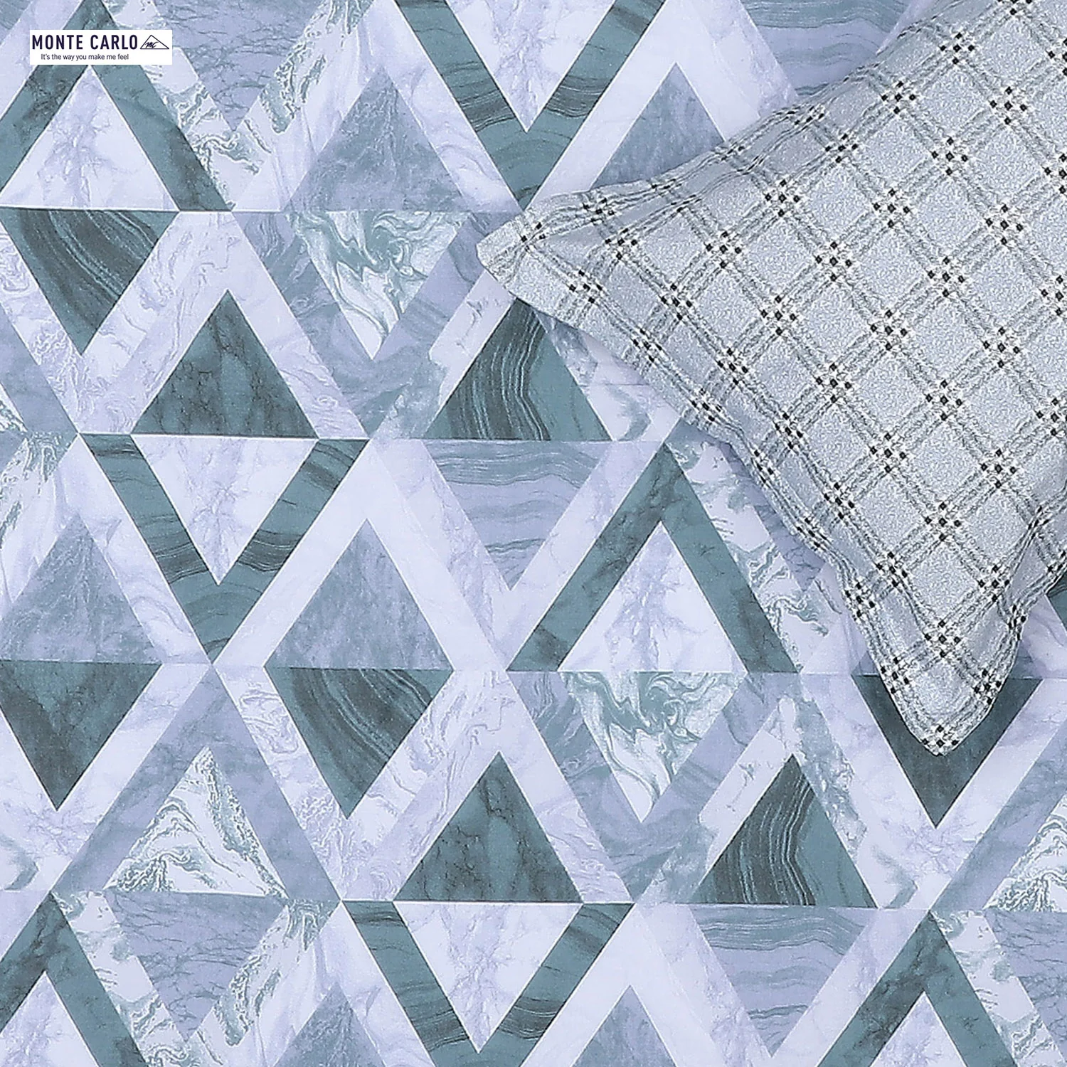 144 TC Cotton Double Bedsheet with 2 Pillow Covers - Image 5