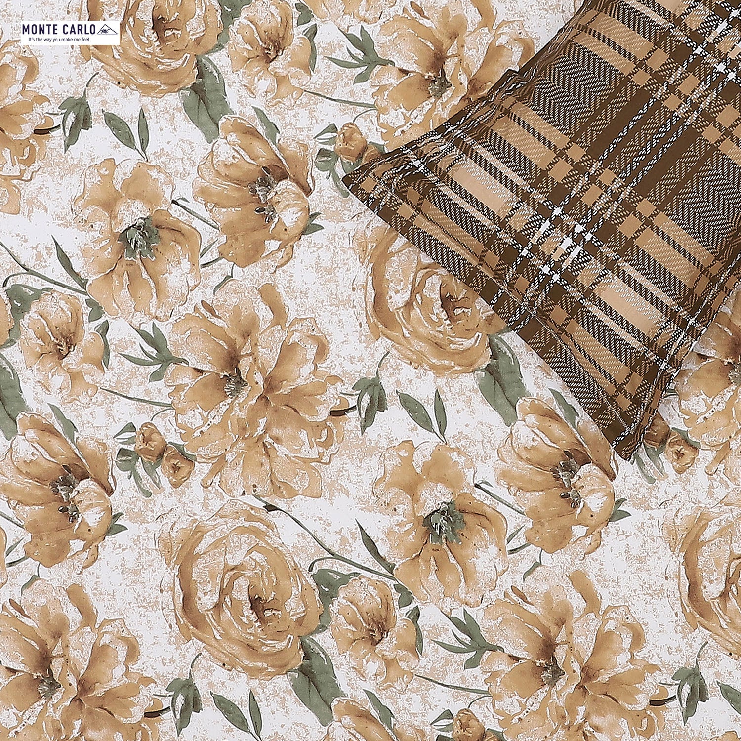 144 TC Cotton Double Bedsheet with 2 Pillow Covers - Image 5