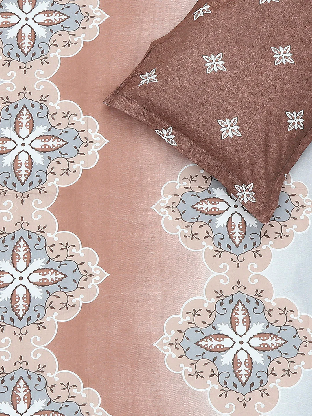 144 TC Cotton Single Bedsheet with 1 Pillow Cover (Solstice) - Image 5