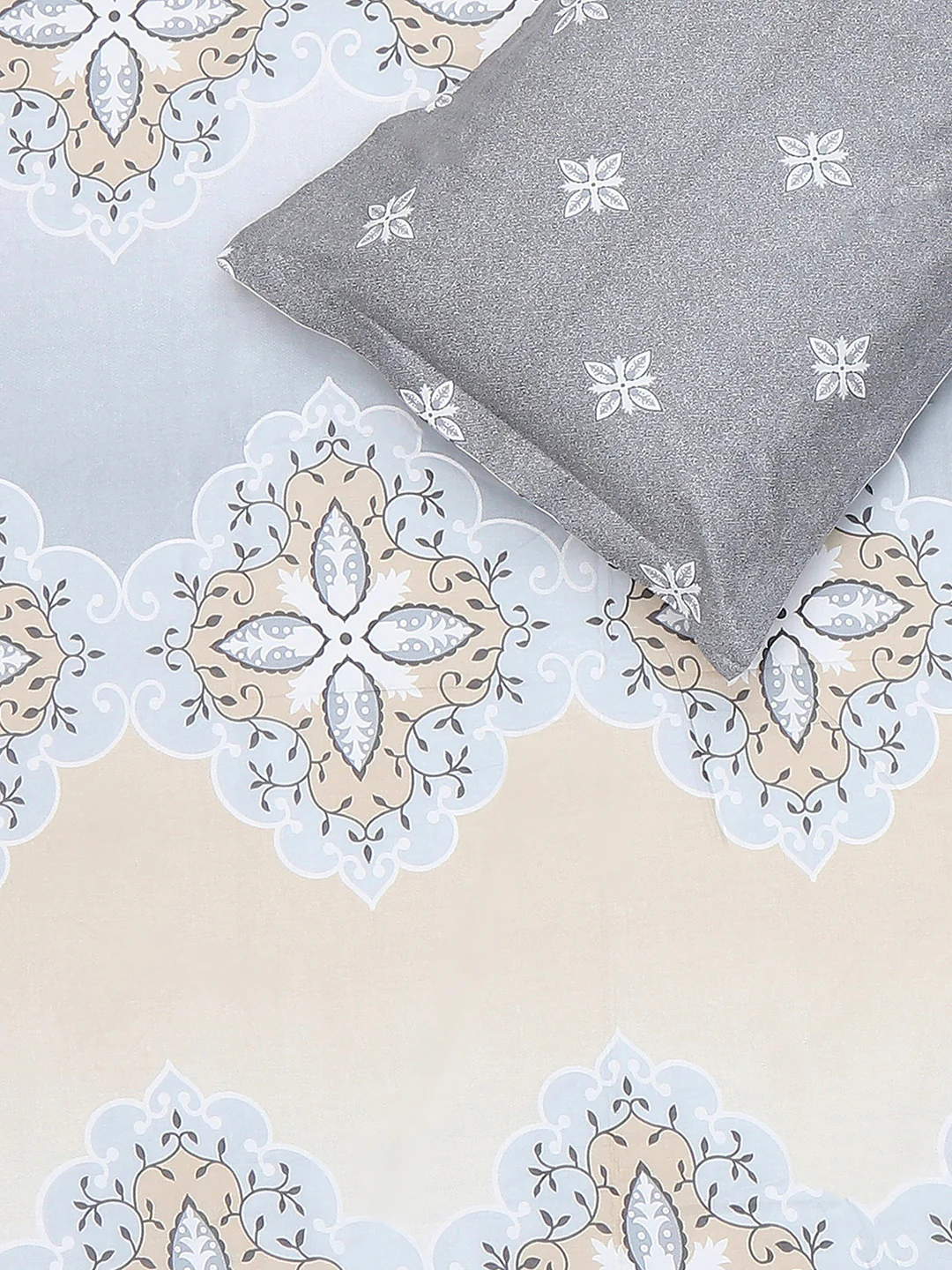 144 TC Cotton Single Bedsheet with 1 Pillow Cover (Solstice) - Image 5