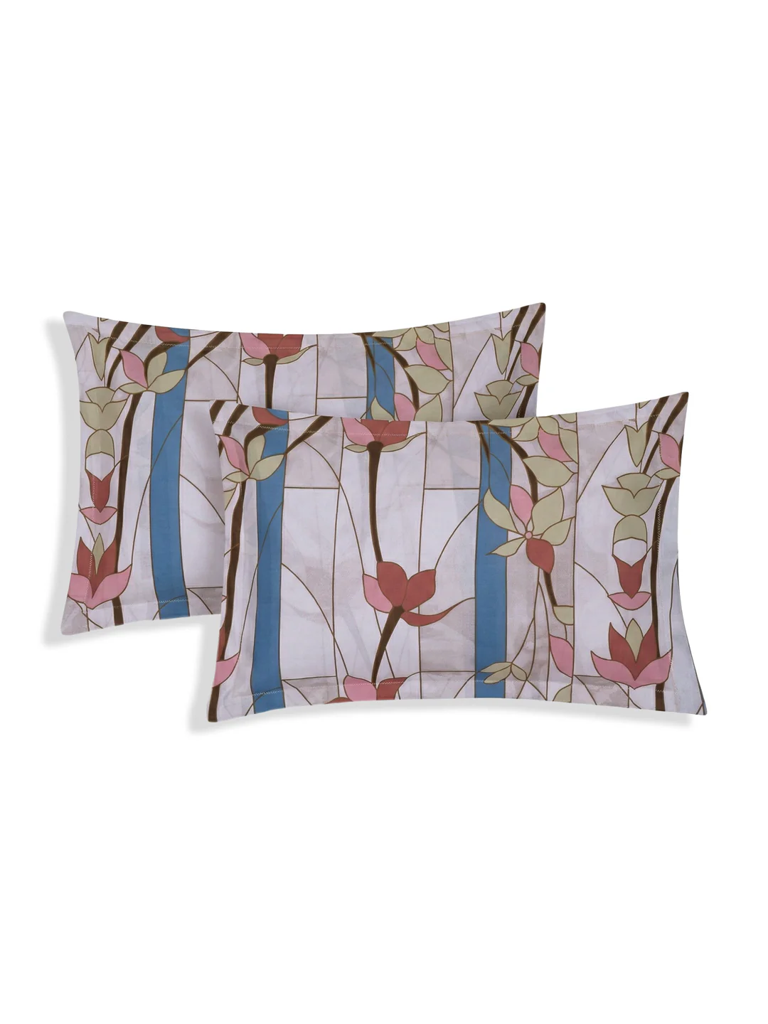 144 TC Pure Cotton Double Bed Bedsheet with 2 Pillow Covers Prestige Collection - Image 6