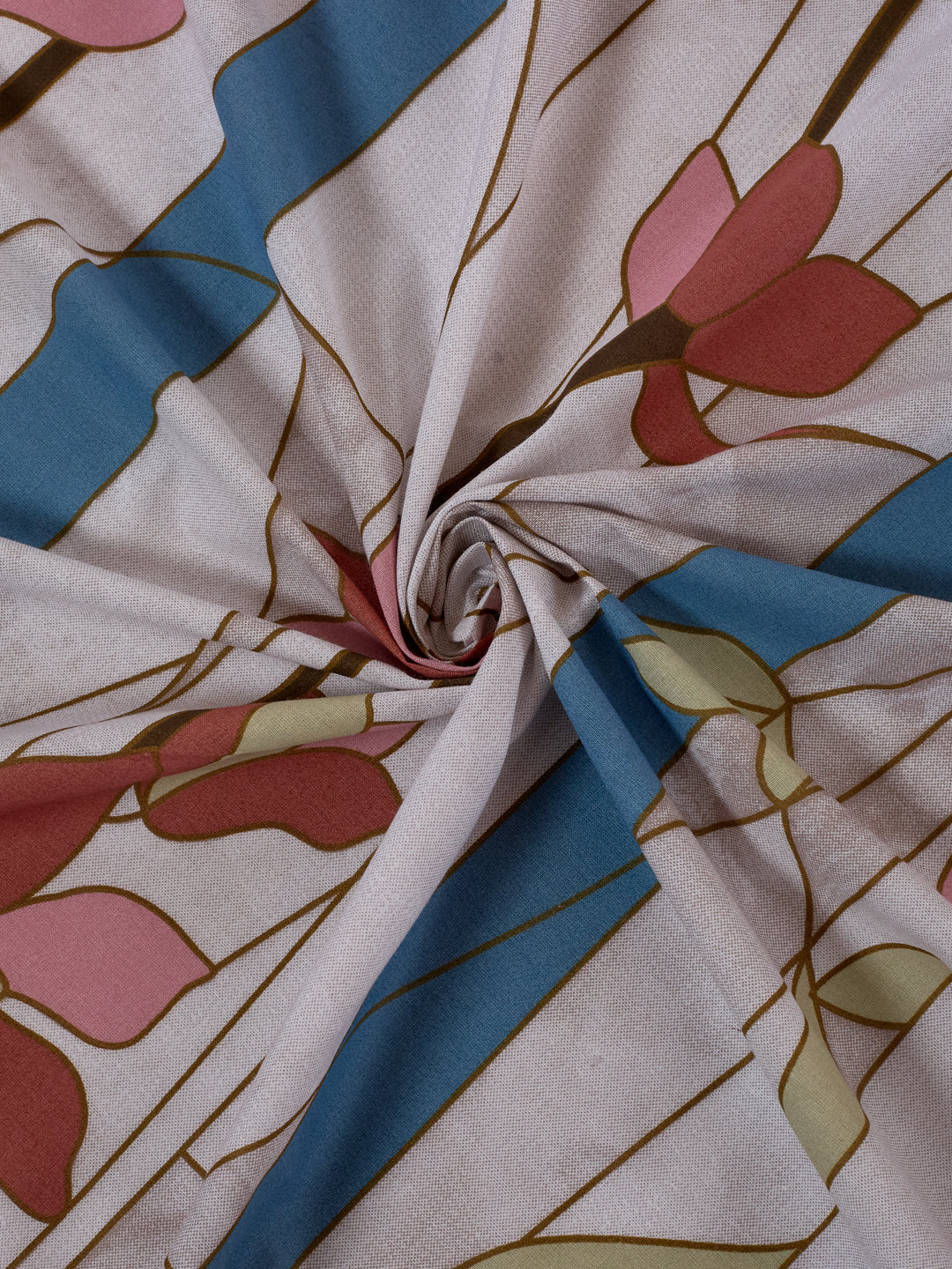 144 TC Pure Cotton Double Bed Bedsheet with 2 Pillow Covers Prestige Collection - Image 8