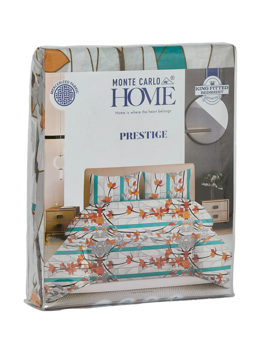 144 TC Pure Cotton King Size Bedsheet with 2 Pillow Covers Prestige Collection - Image 13