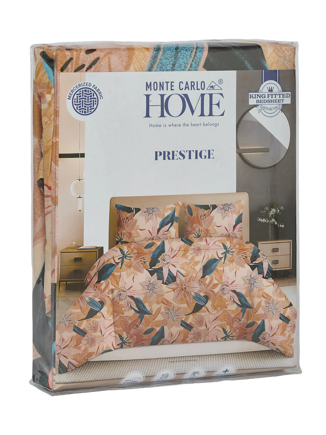 144 TC Pure Cotton King Size Bedsheet with 2 Pillow Covers Prestige Collection - Image 13