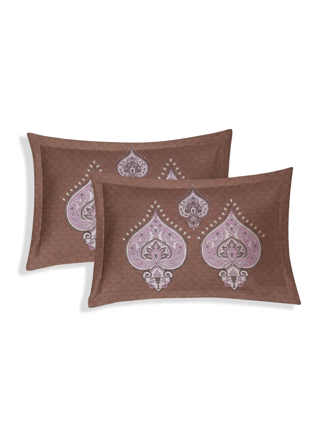 144 TC Pure Cotton King Size Bedsheet with 2 Pillow Covers Tradition Collection - Image 6