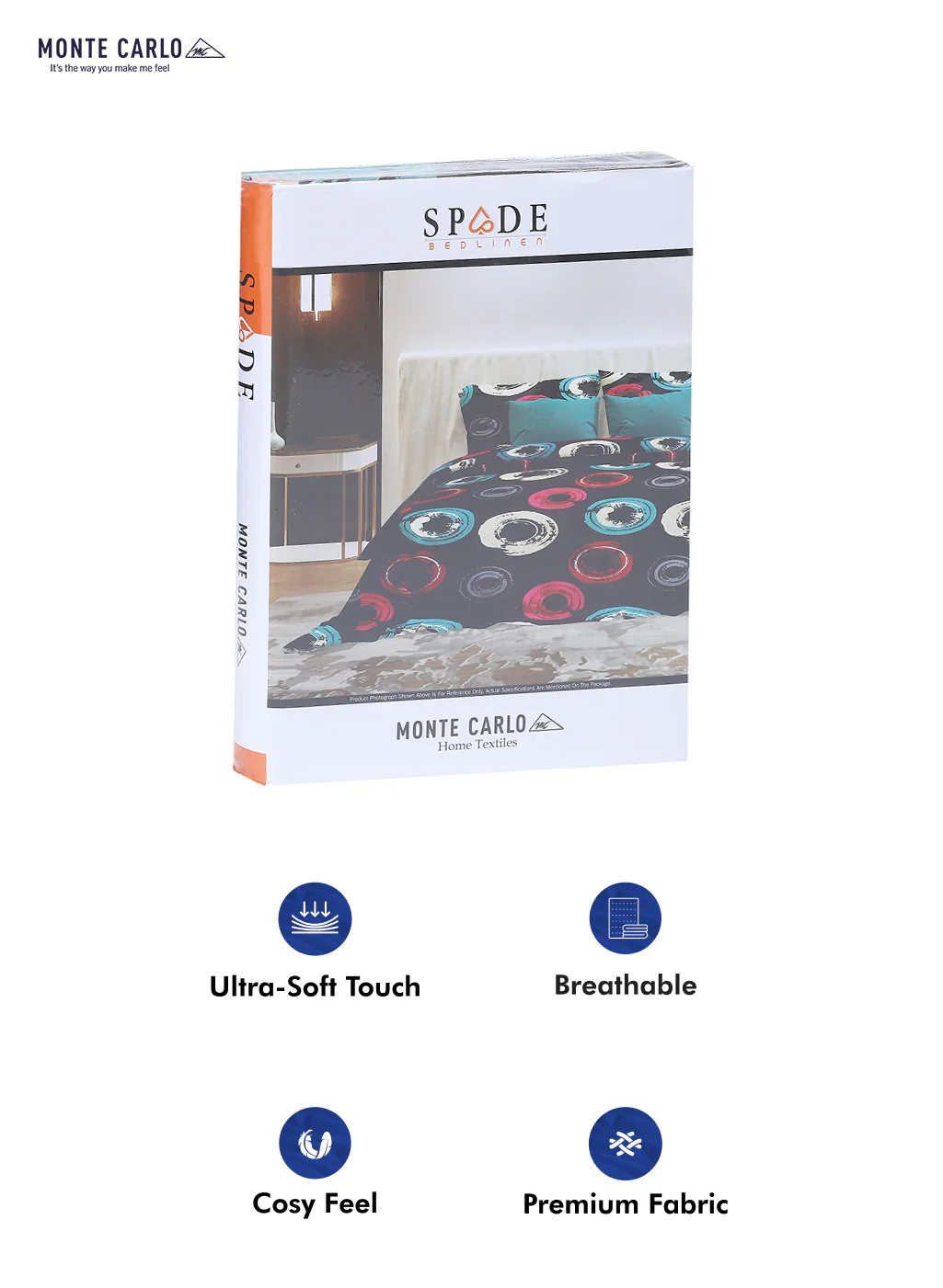 145 GSM Polyester Double Bed Bedsheet with 2 Pillow Covers - Image 10