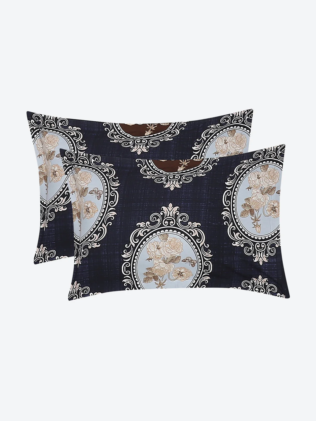 145 GSM Polyester Double Bed Bedsheet with 2 Pillow Covers - Image 8