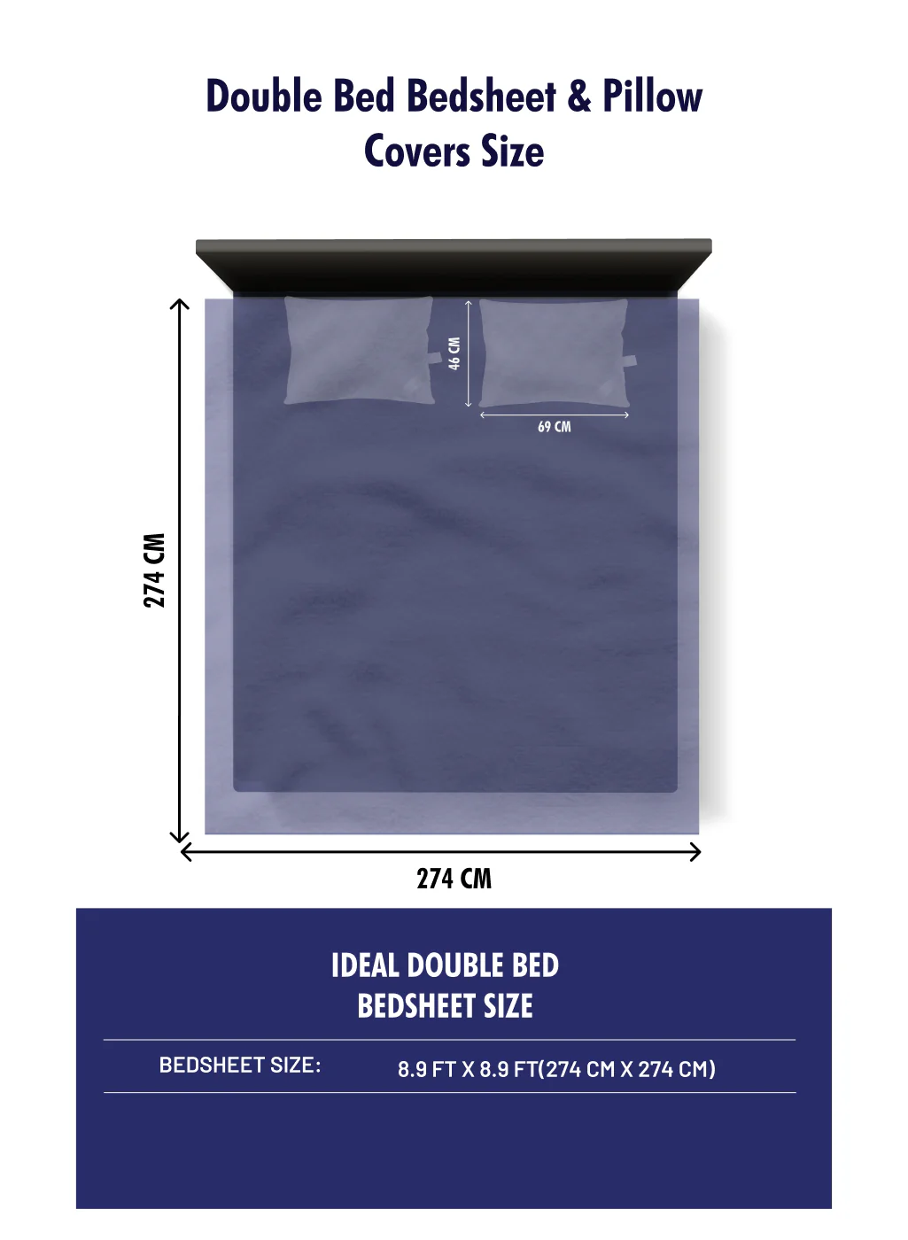 180 TC Cotton Double Bedsheet with 2 Pillow Covers - Image 10