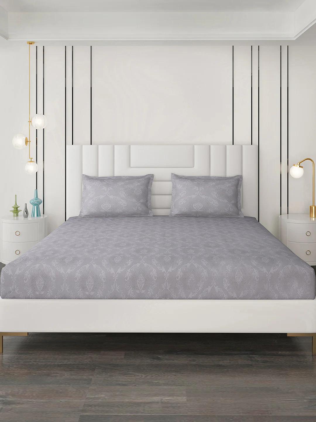 180 TC Cotton Double Bedsheet with 2 Pillow Covers - Image 4