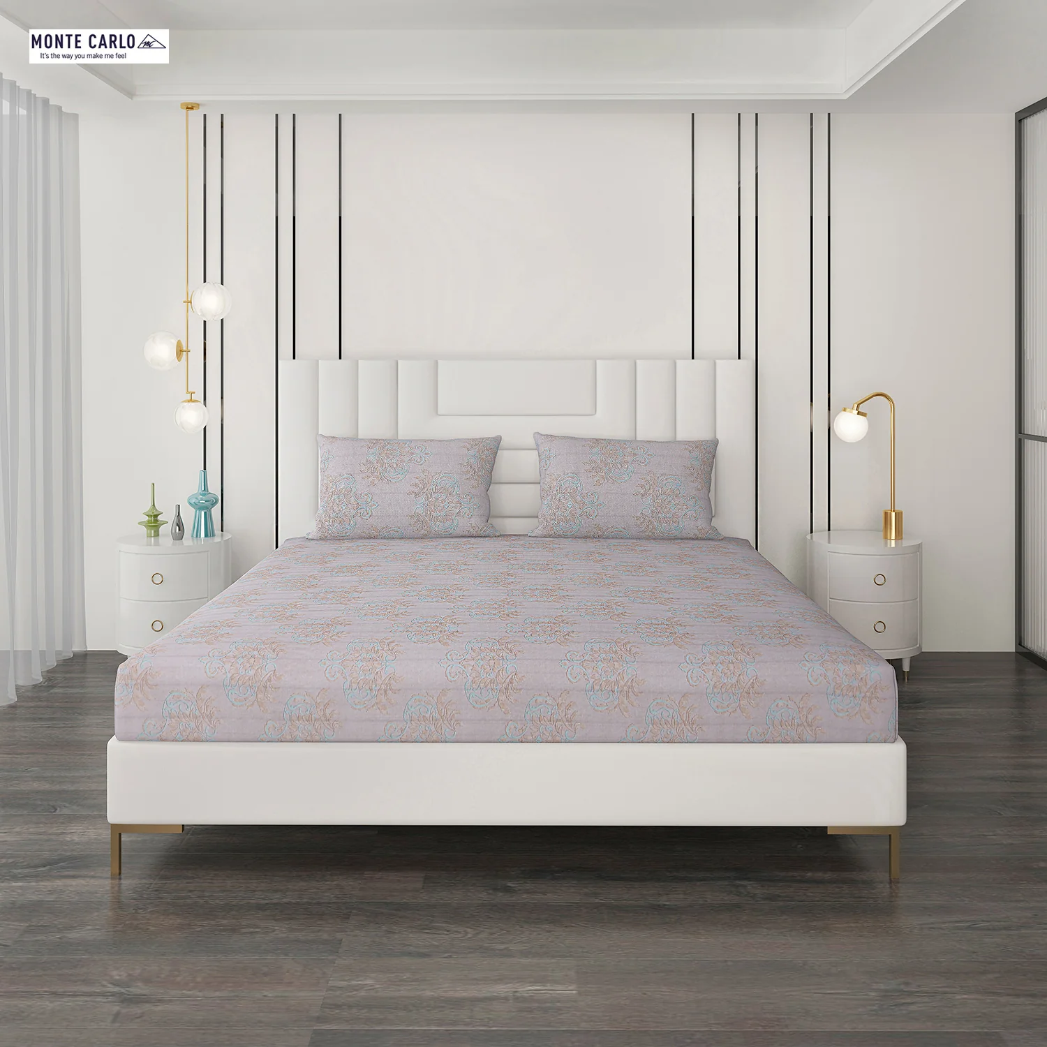180 TC Cotton Double Bedsheet with 2 Pillow Covers - Image 10