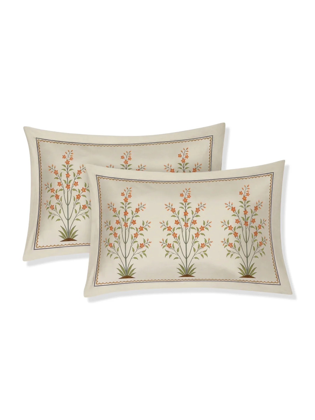 Premium 180 TC Pure Cotton King Size Bedsheet with 2 Pillow Covers Sanganeri Collection - Image 6