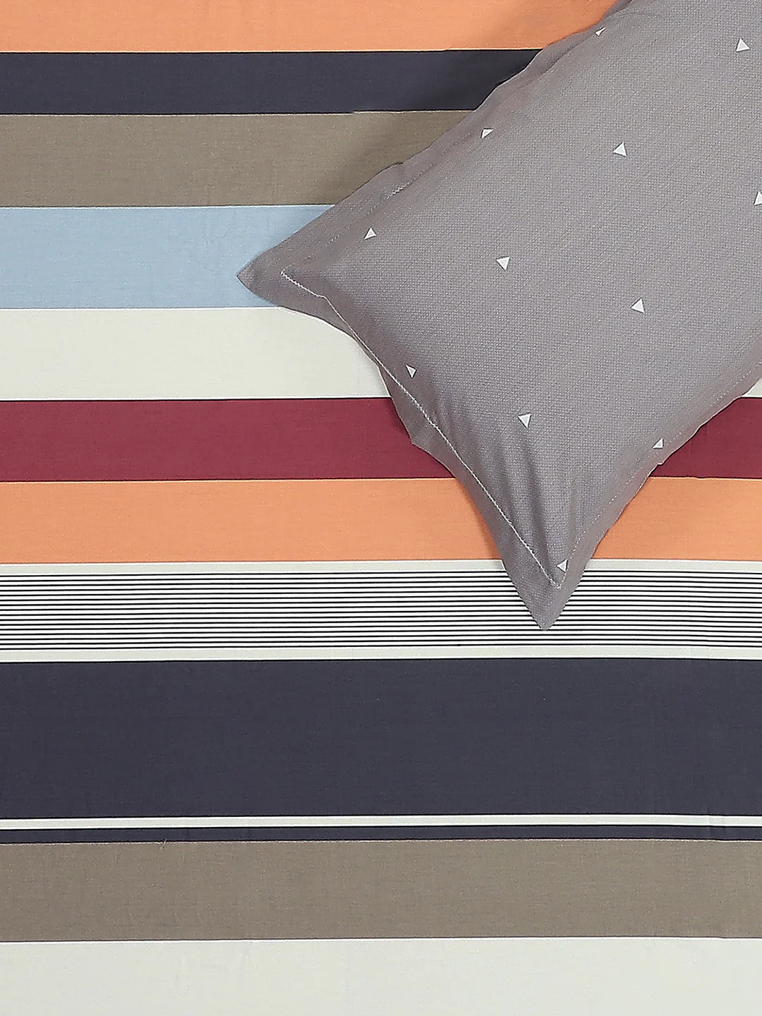 200 TC Cotton Double Bed 1 Bedsheet with 2 Pillow Covers (Ramona) - Image 5