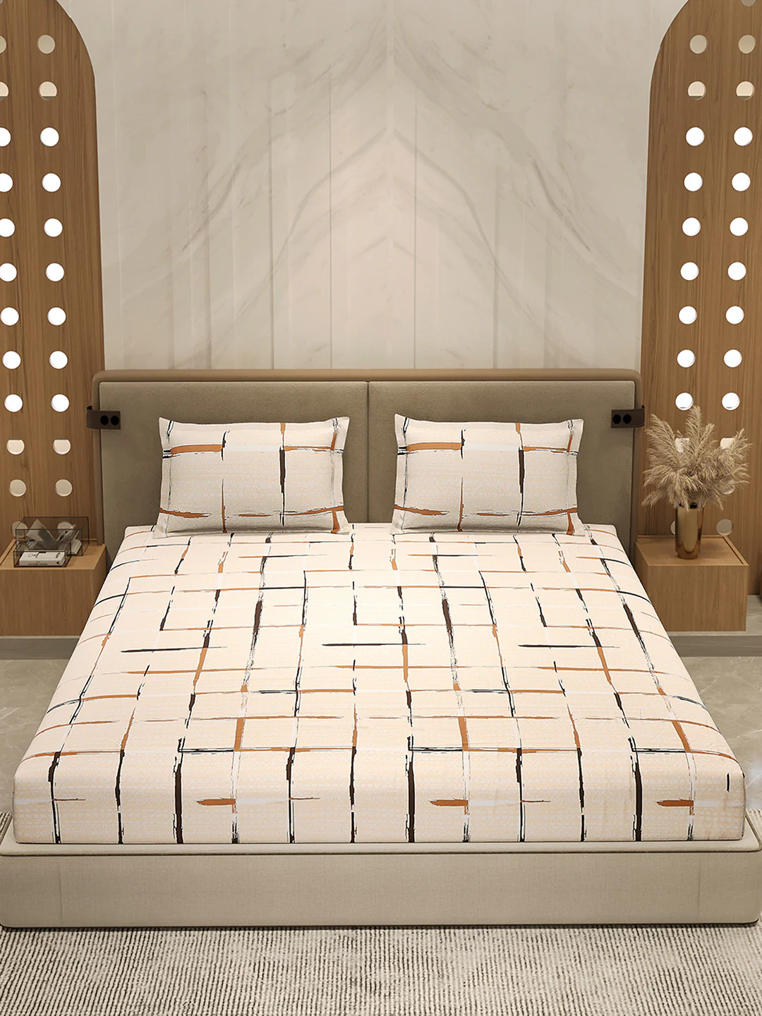 210 TC 100% Bamboo King 1 Bedsheet with 2 Pillow Cover (Eco-Ease) - Image 2