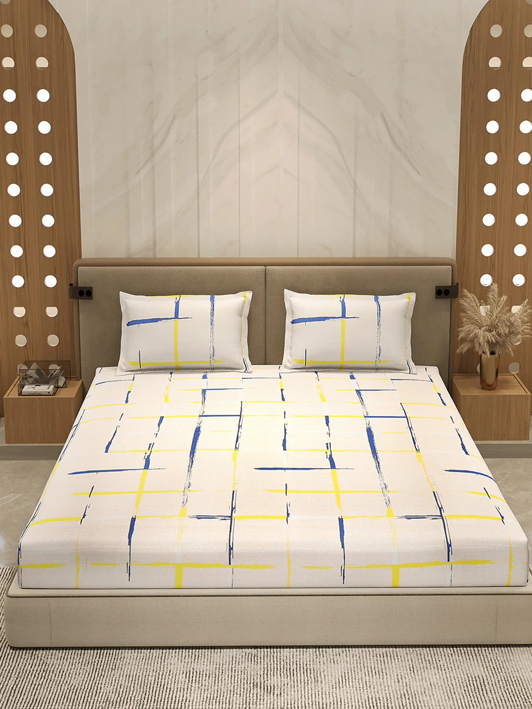210 TC 100% Bamboo King 1 Bedsheet with 2 Pillow Cover (Eco-Ease) - Image 2