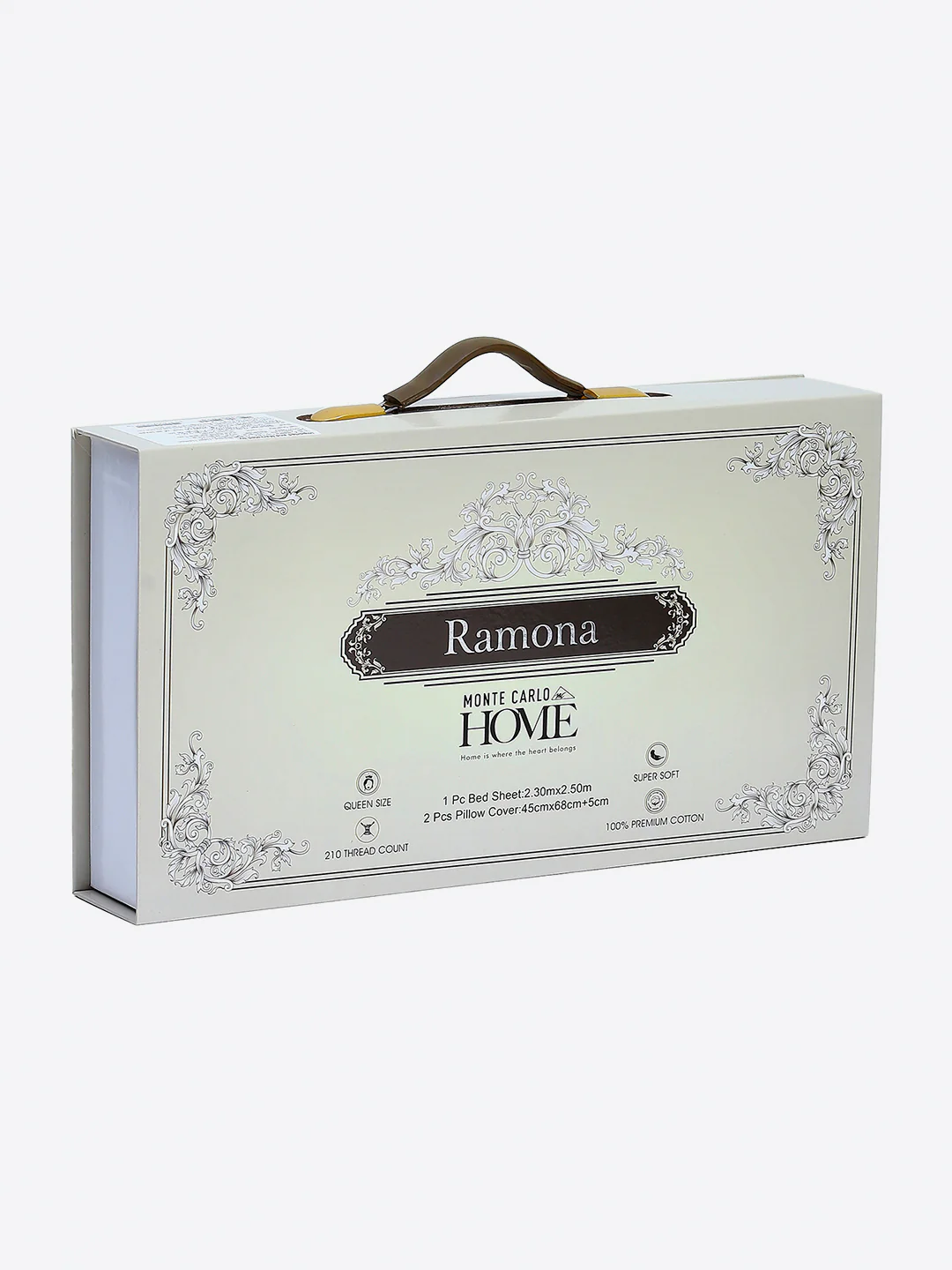 210 TC Cotton Double Bed 1 Bedsheet with 2 Pillow Covers (Ramona) - Image 10