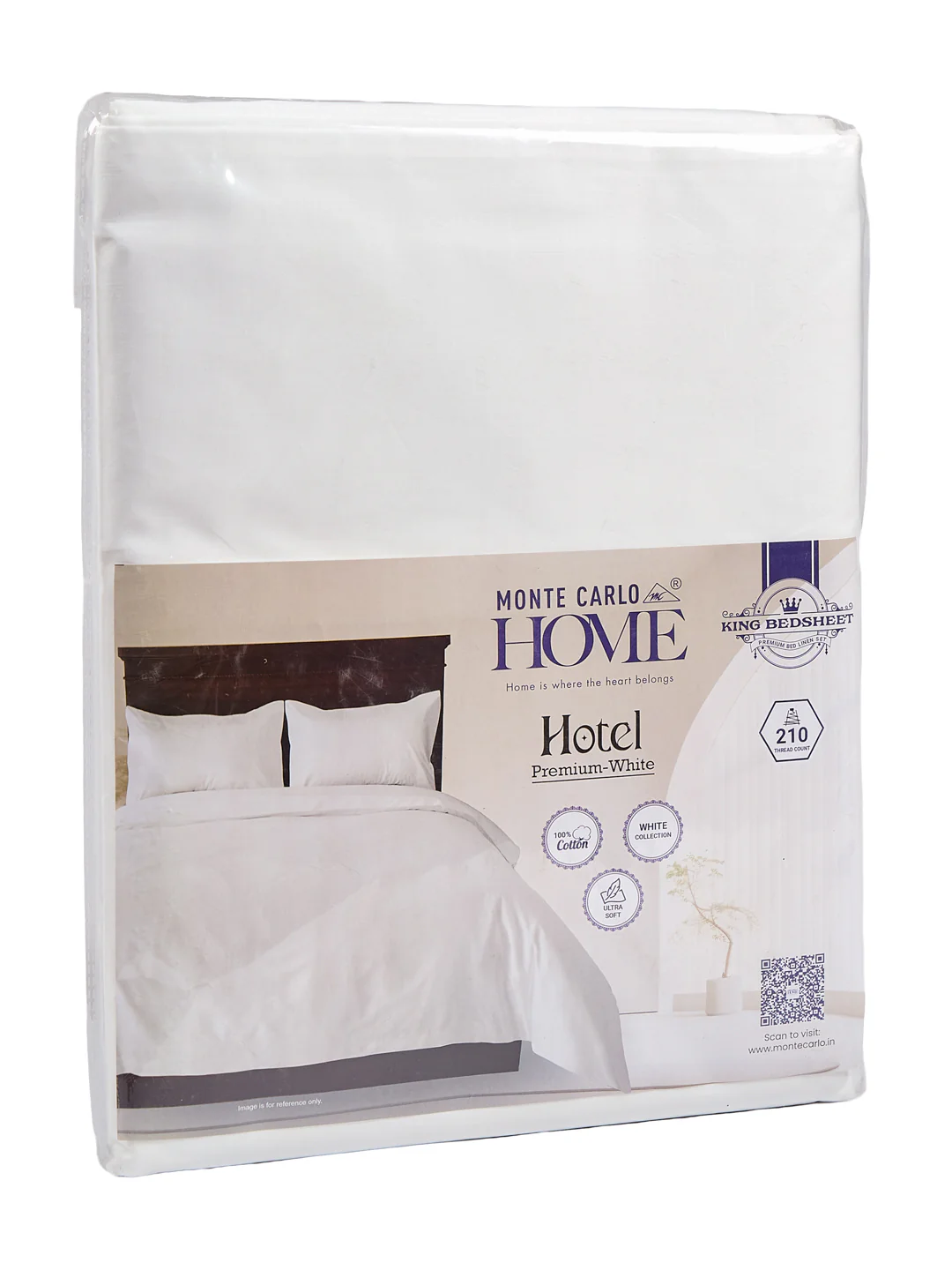 Premium 210 TC Pure Cotton King Size Bedsheet with 2 Pillow Covers Hotel Premium Collection - Image 11