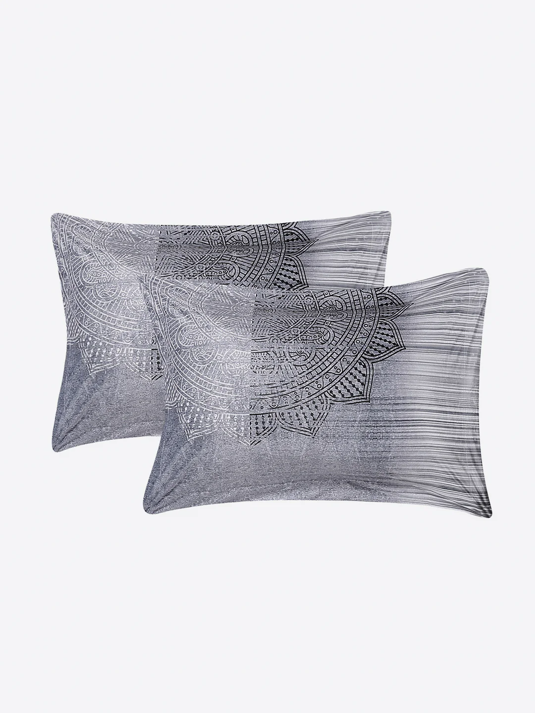 252 GSM Polyester King Bed 1 Bedsheet with 2 Pillow Cover (Urban) - Image 7