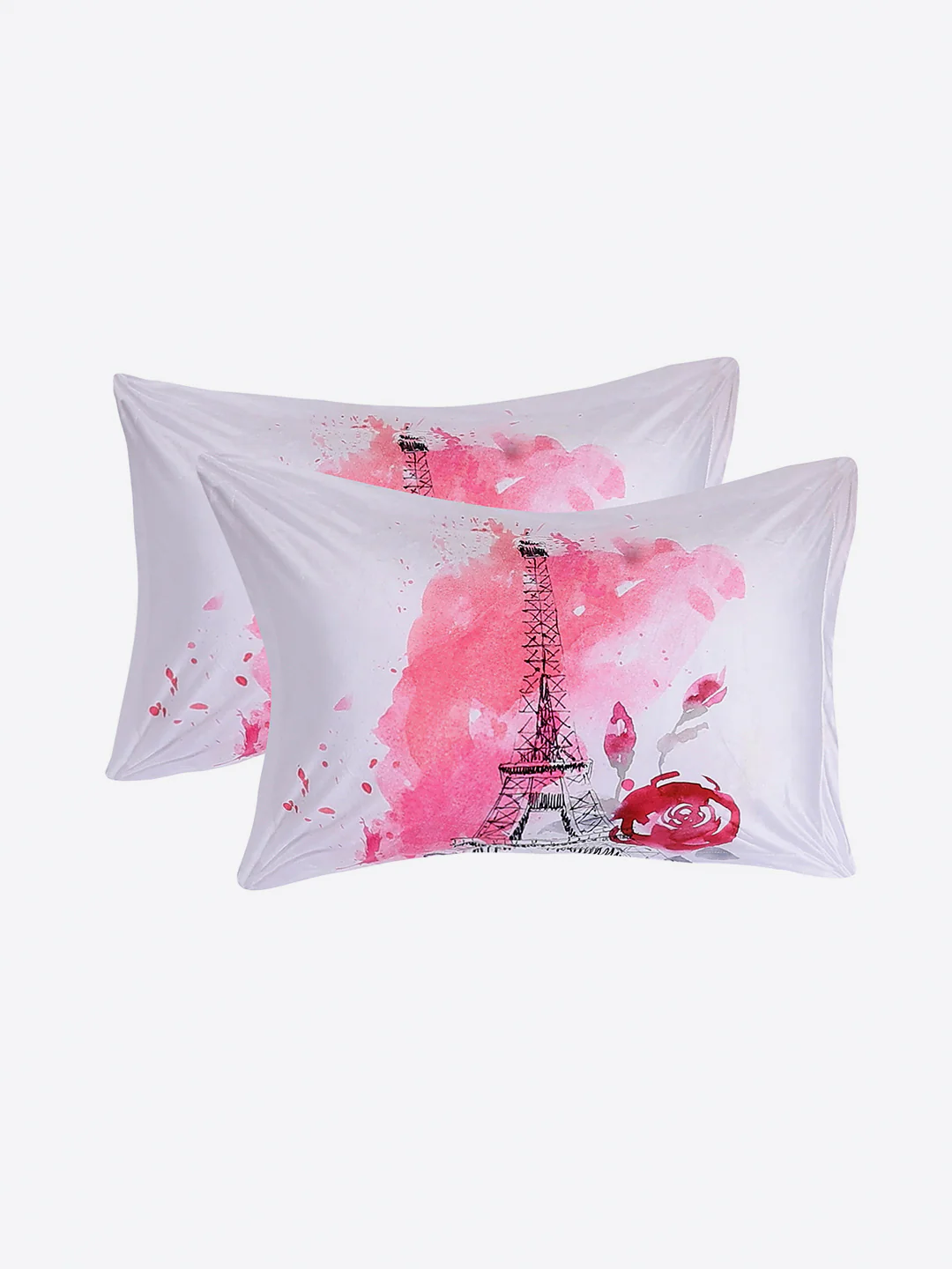 252 GSM Polyester King Bed 1 Bedsheet with 2 Pillow Cover (Urban) - Image 7
