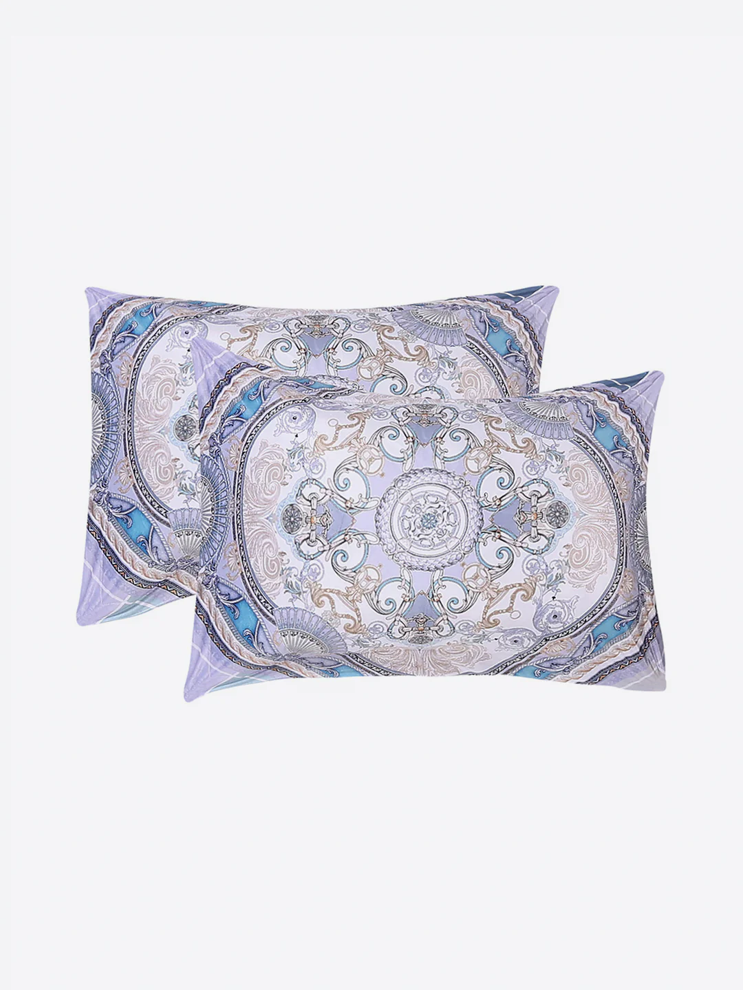252 GSM Polyester King Bed 1 Bedsheet with 2 Pillow Cover (Urban) - Image 7