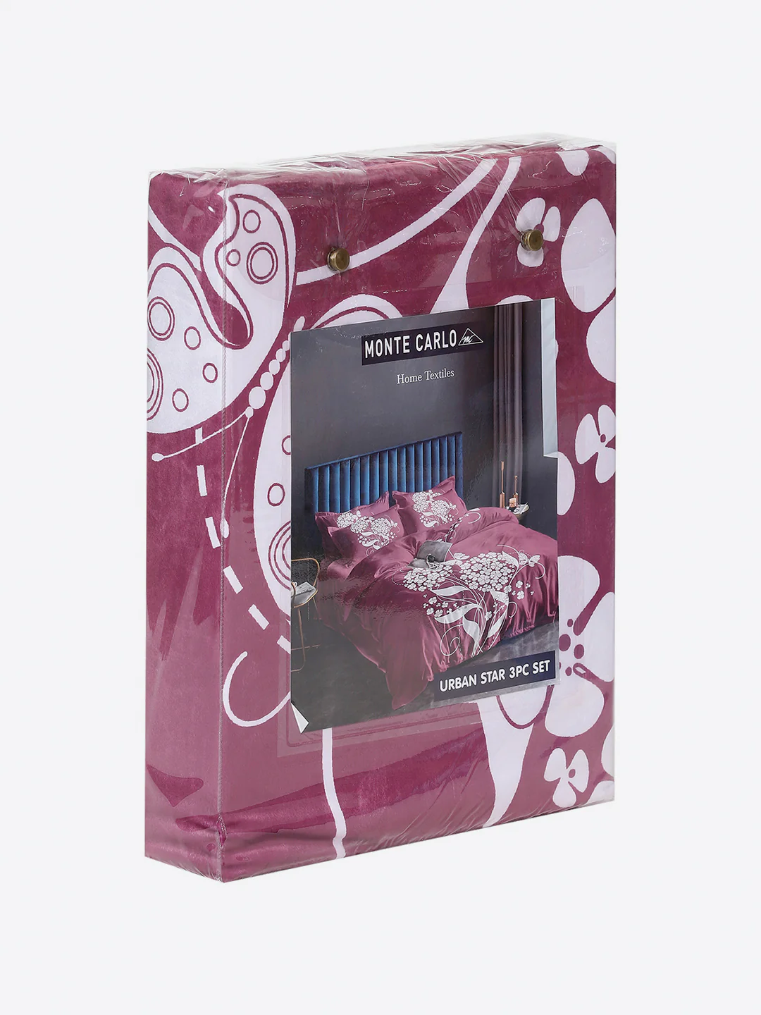 252 GSM Polyester King Bed 1 Bedsheet with 2 Pillow Cover (Urban) - Image 9