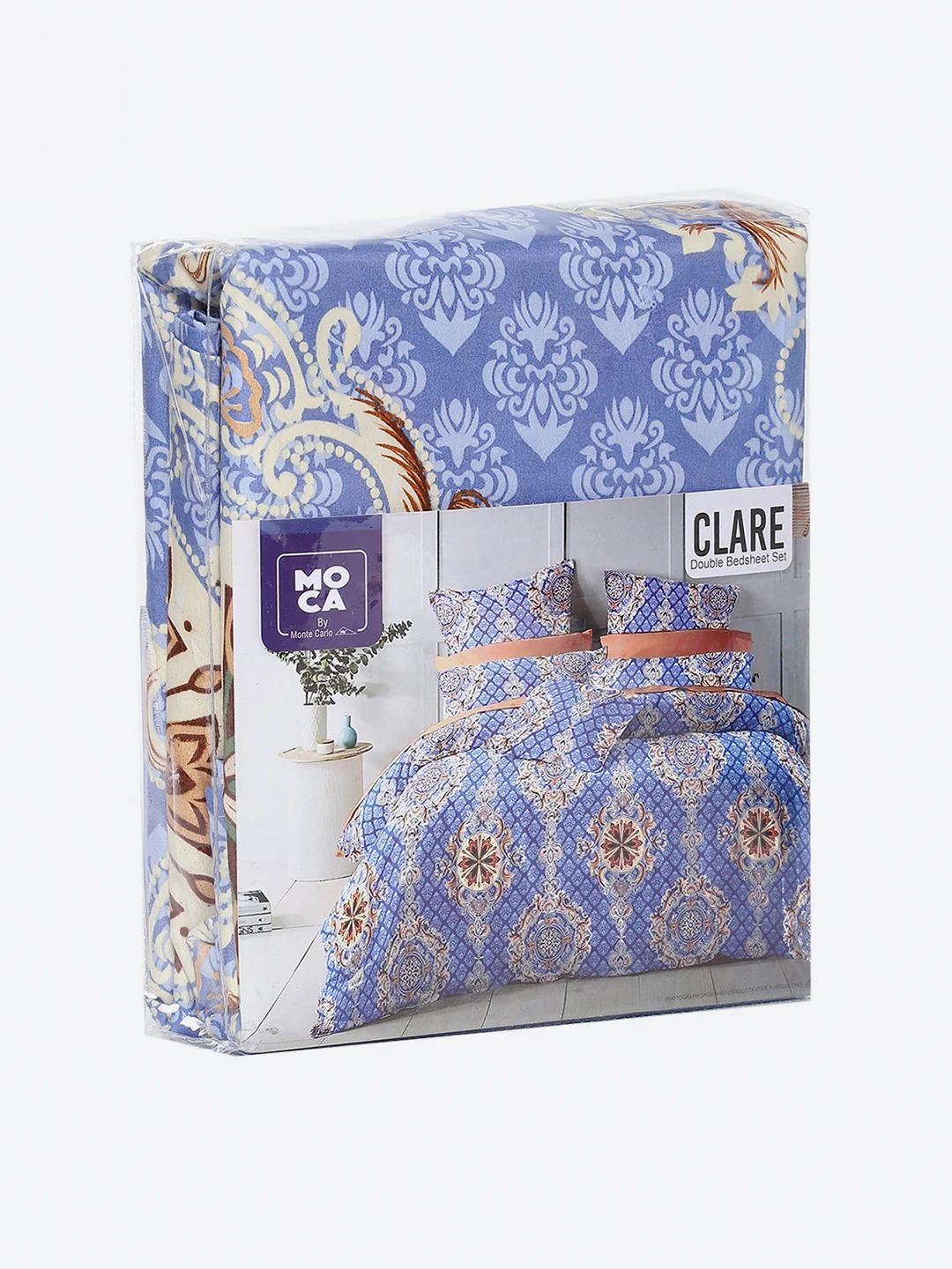254 GSM Micro King Fitted Bed 1 Fitted Bedsheet with 2 Pillow Cover (Clare FT) - Image 10
