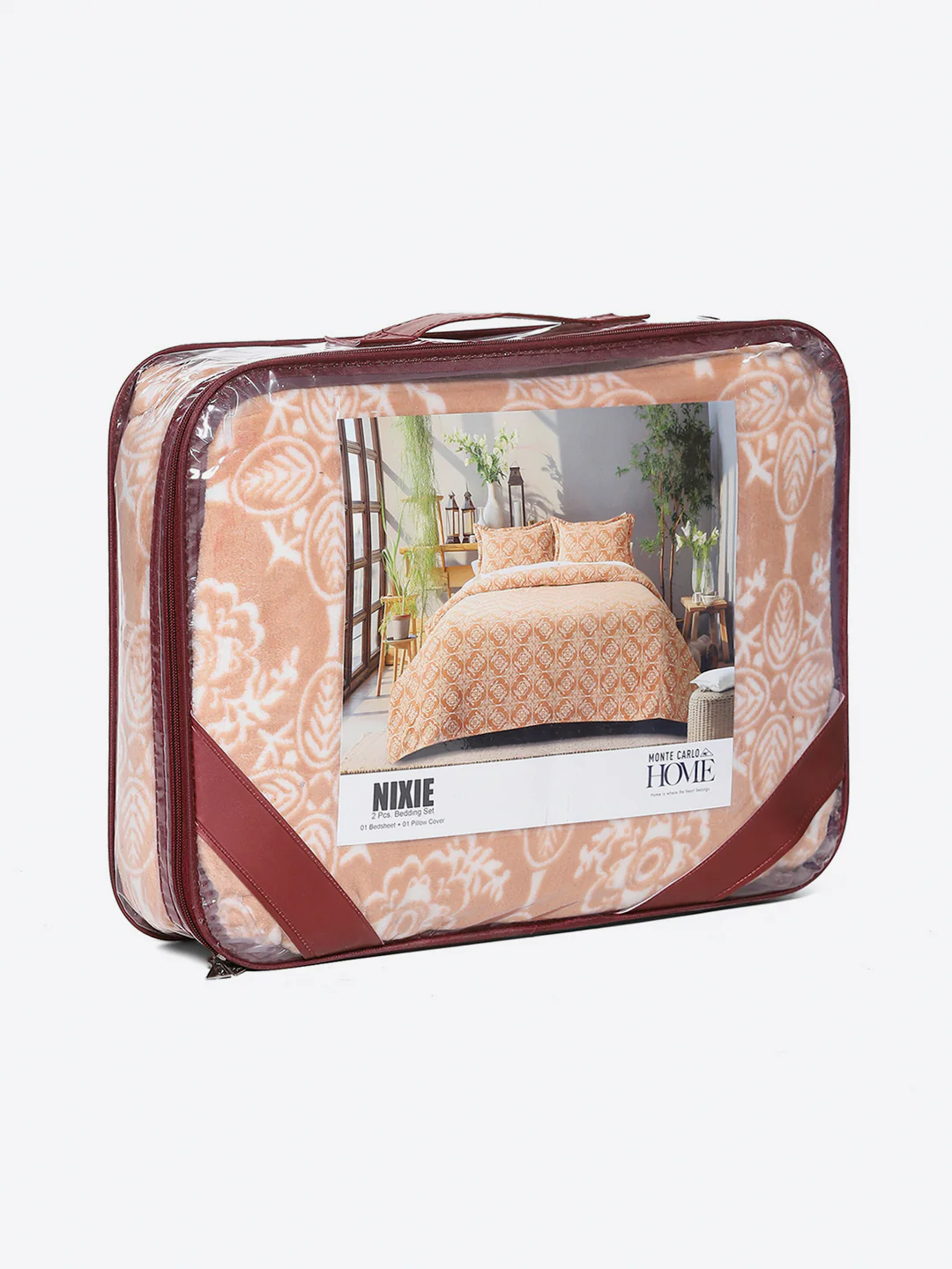 264 GSM Polyester Single Bed 1 Bedsheet with 1 Pillow Cover (Nixie Piece) - Image 9