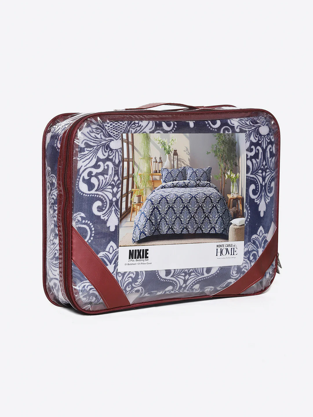 264 GSM Polyester Single Bed 1 Bedsheet with 1 Pillow Cover (Nixie Piece) - Image 9