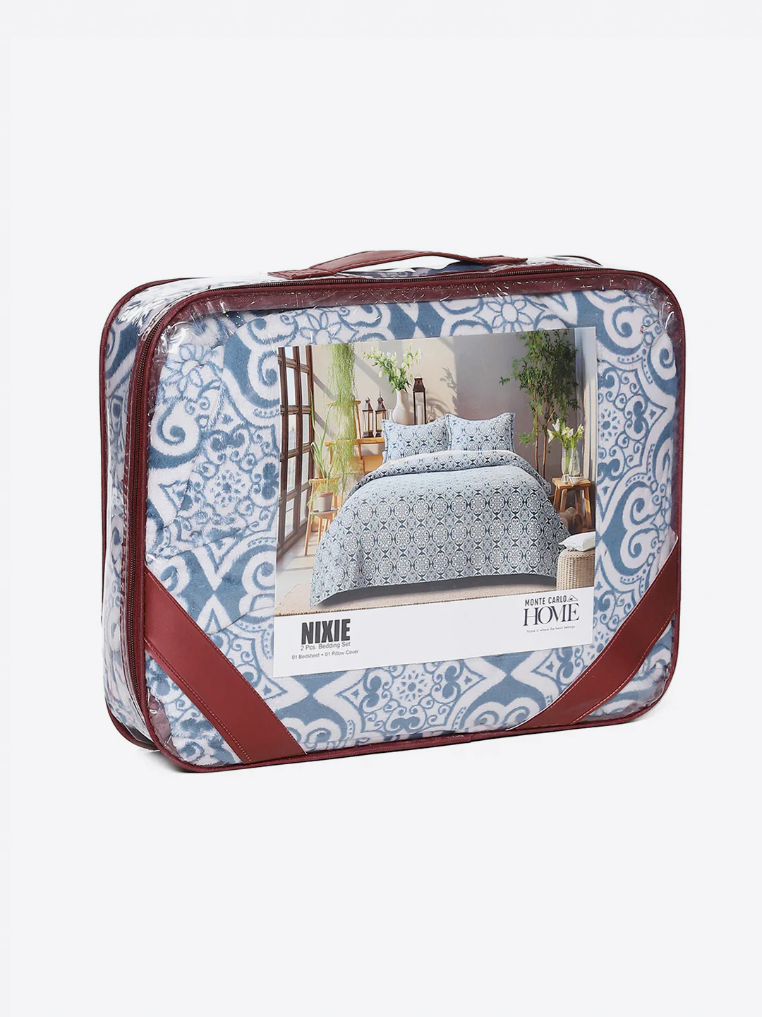 264 GSM Polyester Single Bed 1 Bedsheet with 1 Pillow Cover (Nixie Piece) - Image 9