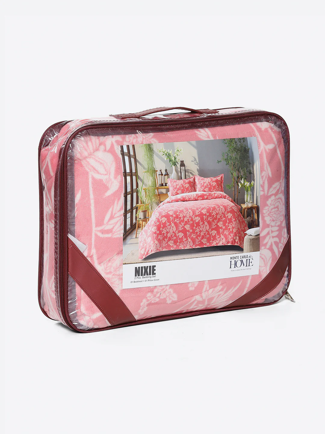 264 GSM Polyester Single Bed 1 Bedsheet with 1 Pillow Cover (Nixie Piece) - Image 9