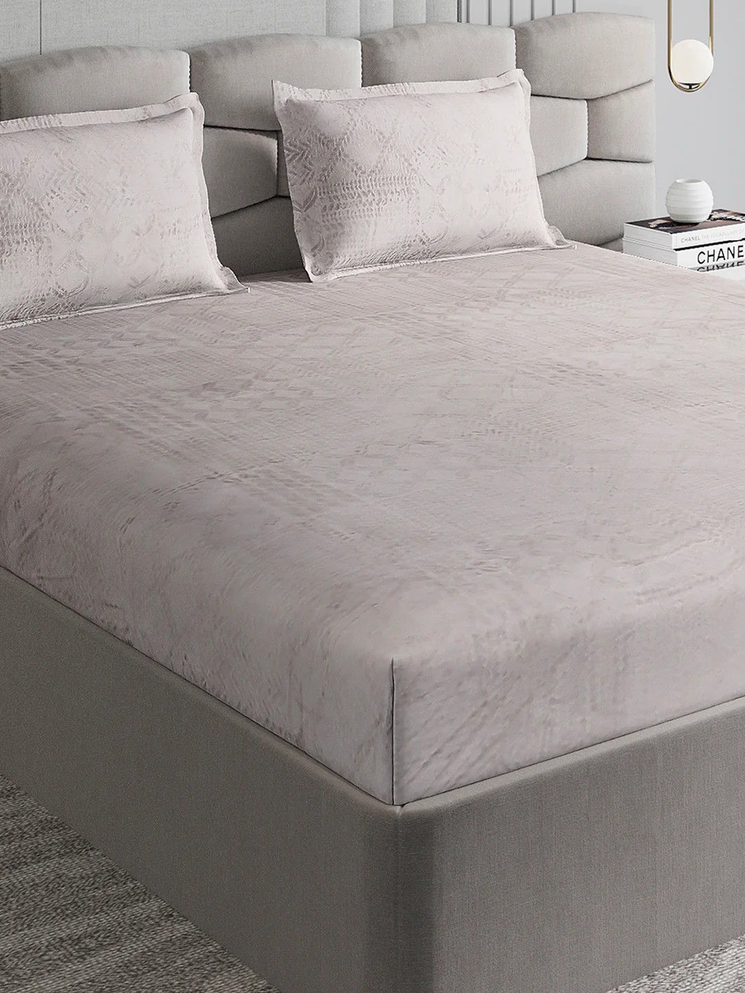 267 GSM Polyester King Bed 1 Bedsheet with 2 Pillow Cover (Master Piece)