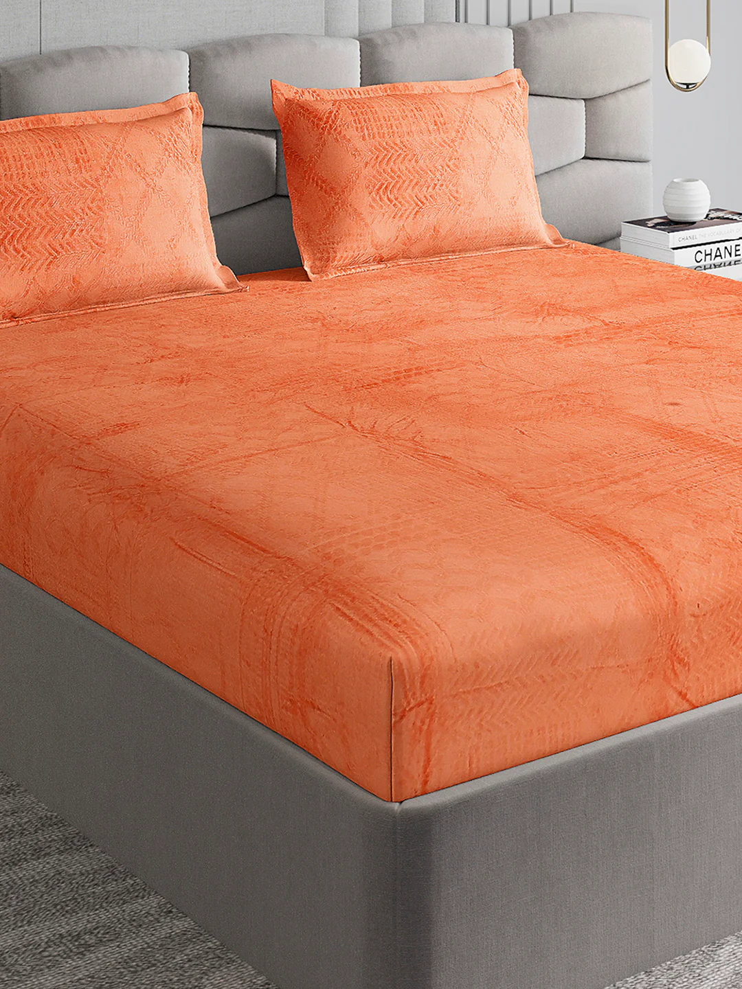 267 GSM Polyester King Bed 1 Bedsheet with 2 Pillow Cover (Master Piece)