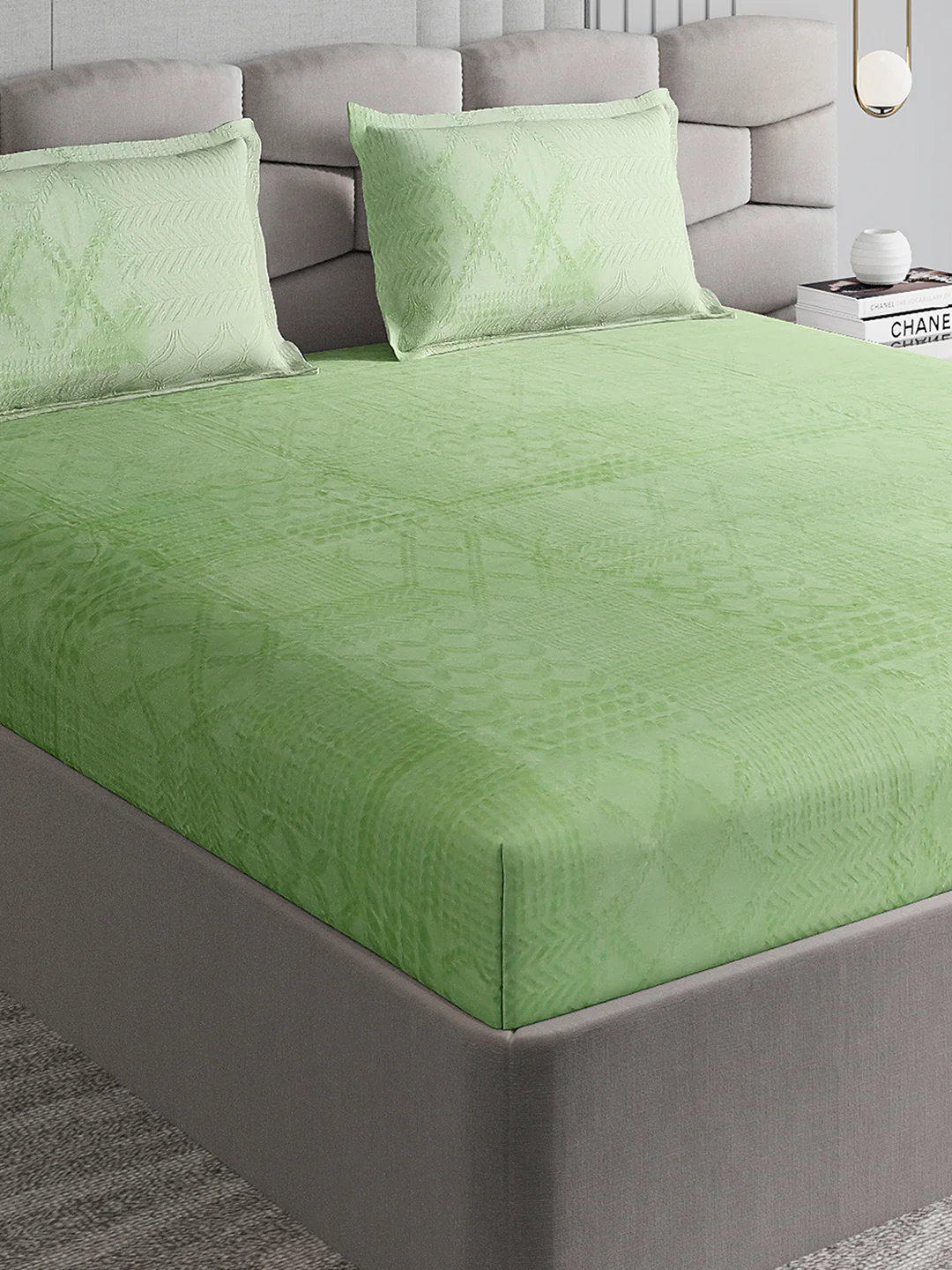 267 GSM Polyester King Bed 1 Bedsheet with 2 Pillow Cover (Master Piece)