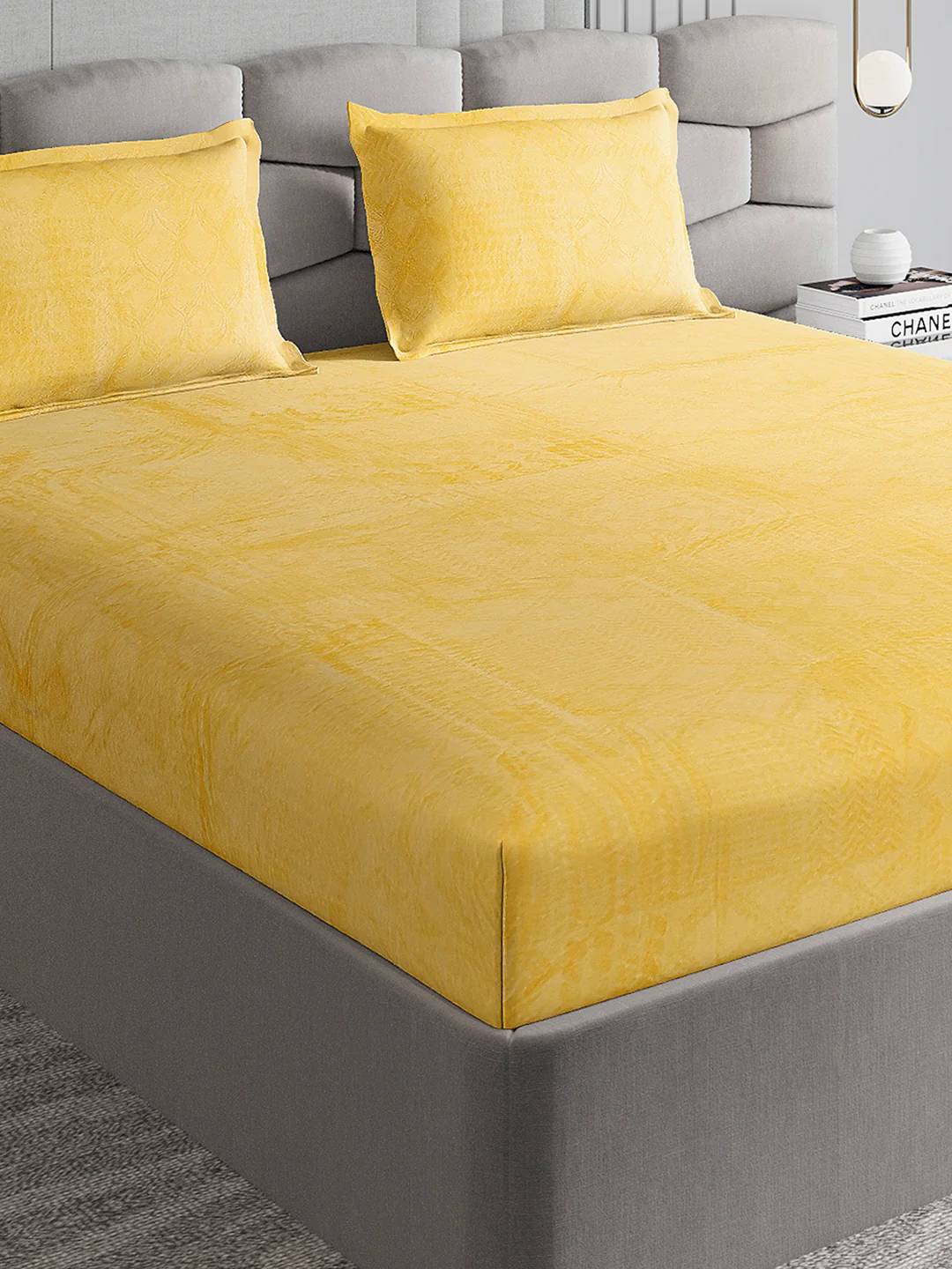 267 GSM Polyester King Bed 1 Bedsheet with 2 Pillow Cover (Master Piece)